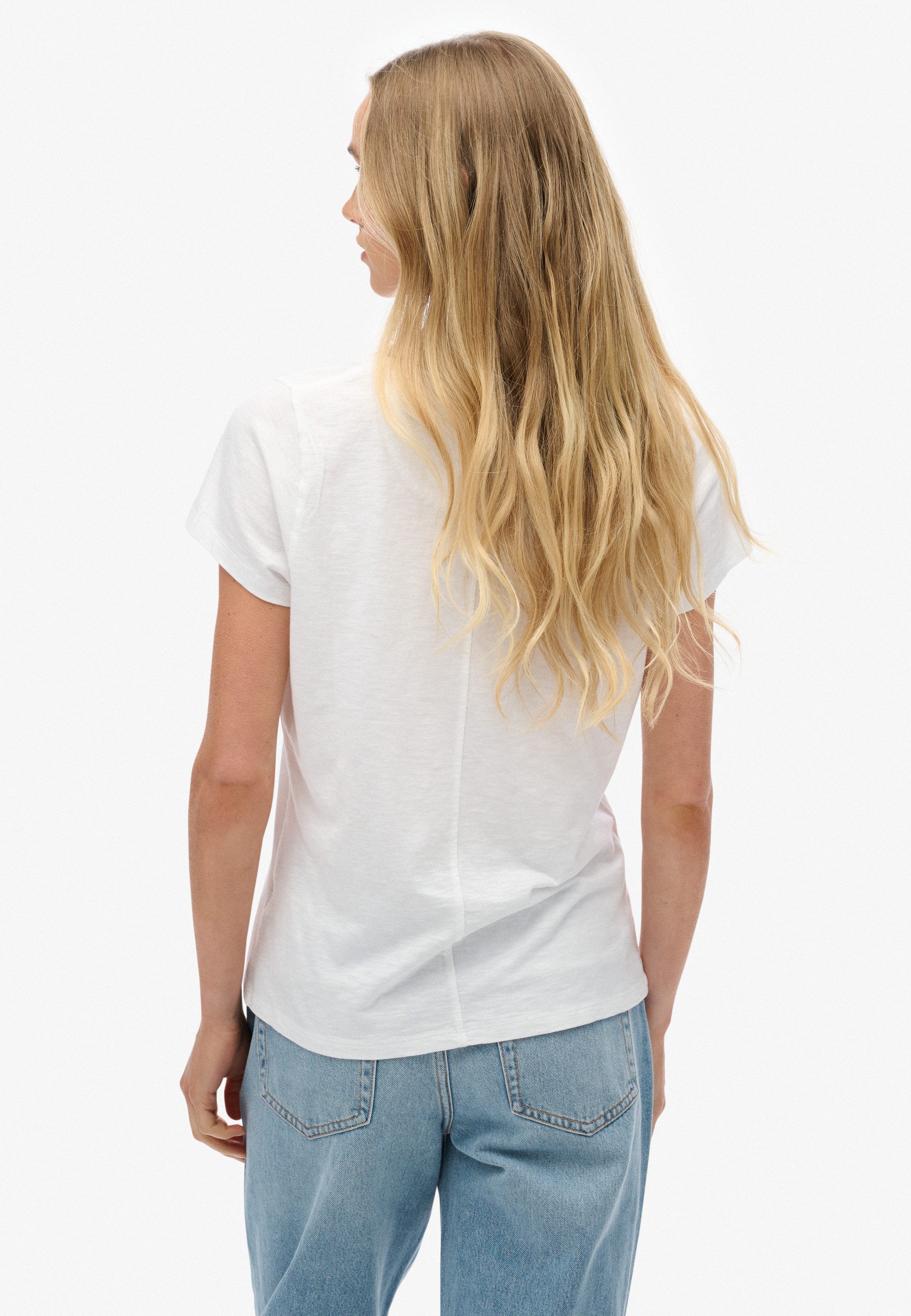 Superdry T-Shirt STUDIOS SCOOP NECK TEE Baumwollmischung, regular fit – Bild 3 von 5