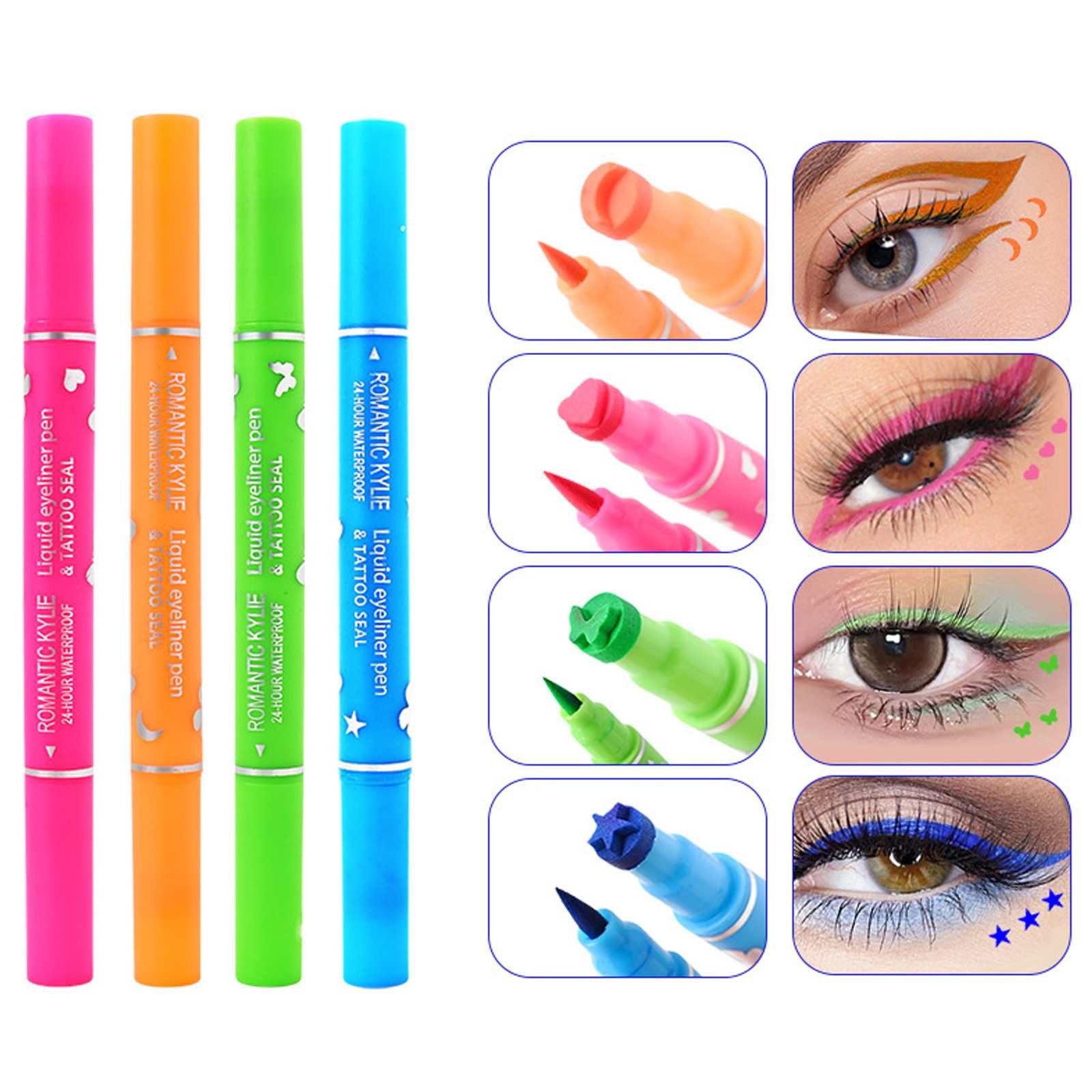 DEBAIJIA Eyeliner Stempel Eyeliner-Stift für kreative Augenlooks Langlebiges