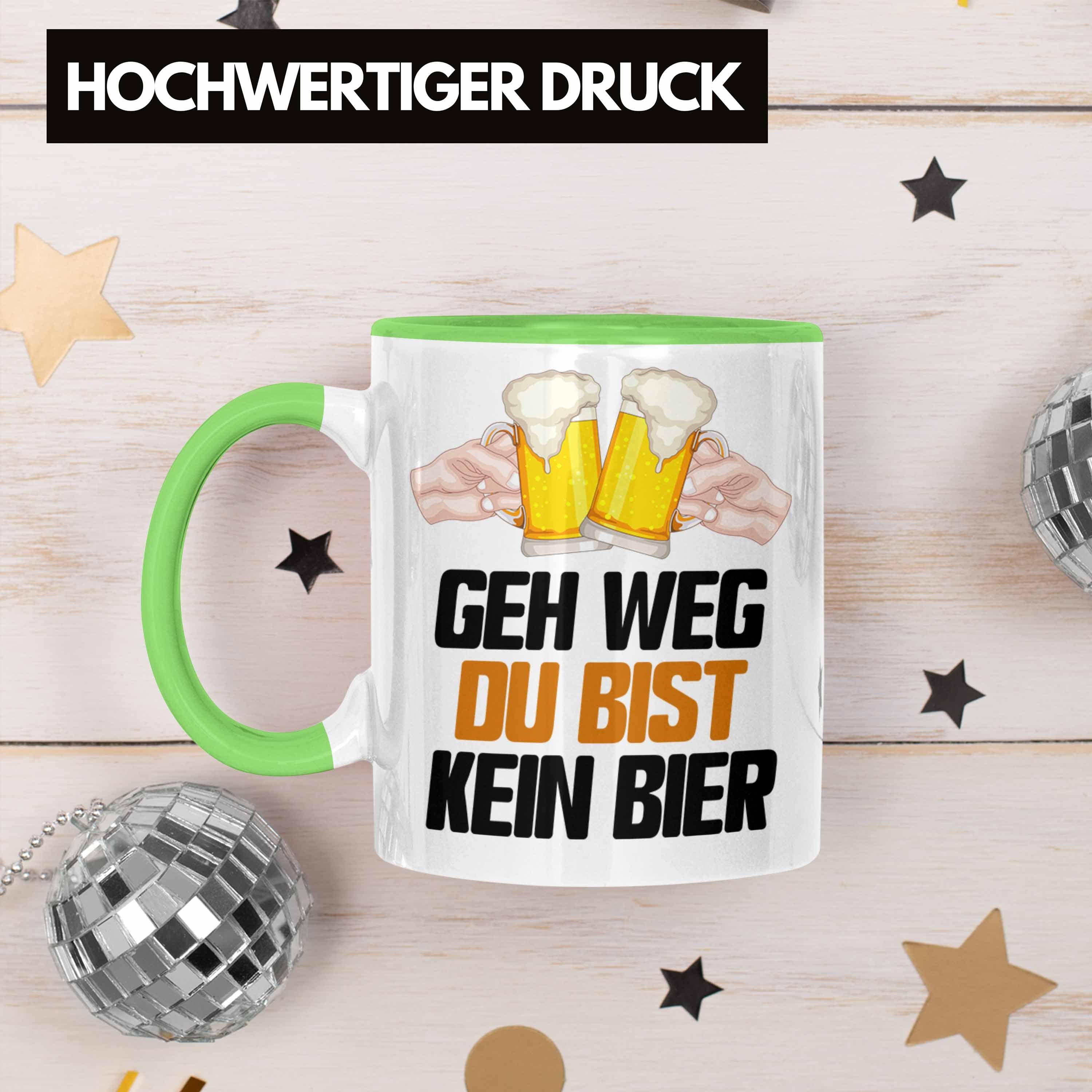 Geschenk Du Grün Trendation Bier Saufen Tasse Geh Tasse Ge Weg Biertrinker Bist Kein Alkohol