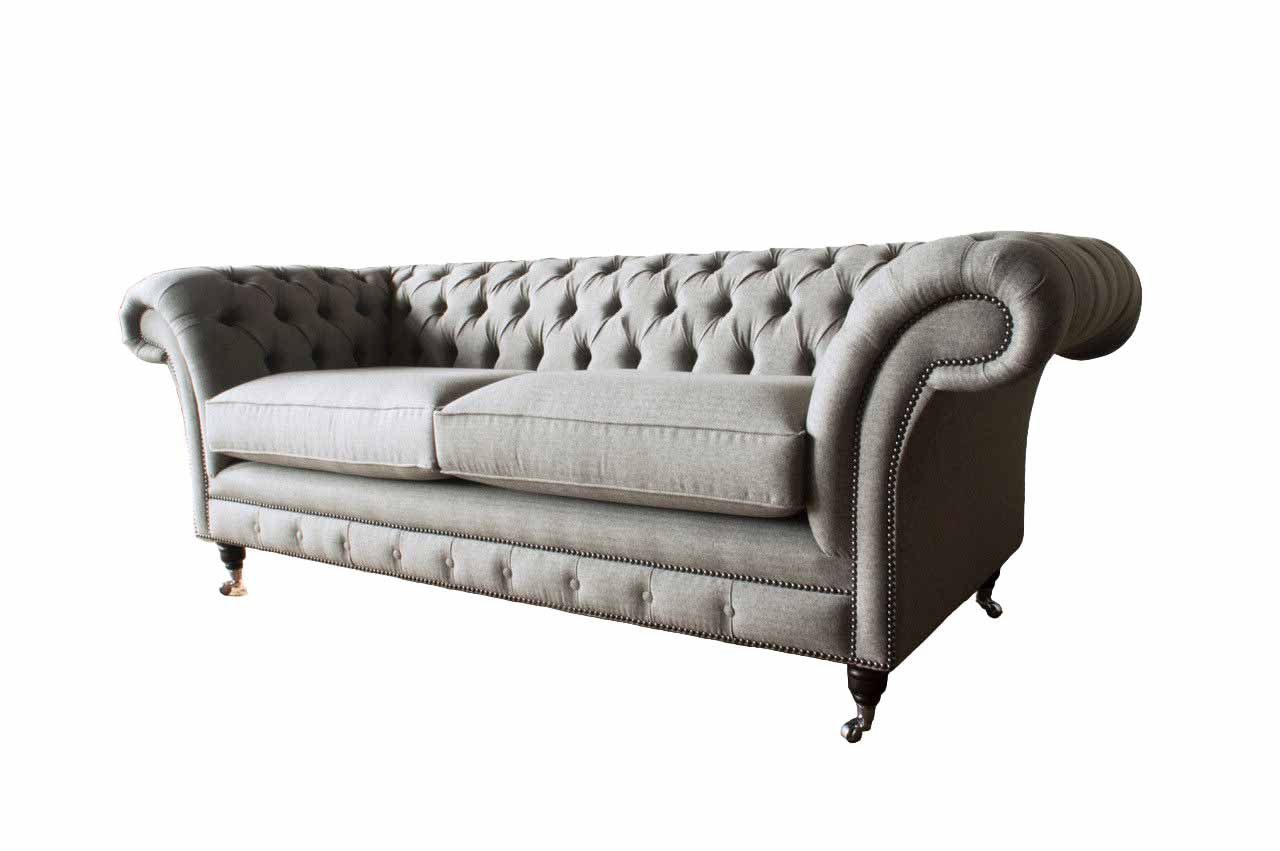 JVmoebel Chesterfield-Sofa, Sofa Chesterfield Dreisitzer Wohnzimmer Couch Klassisch Design