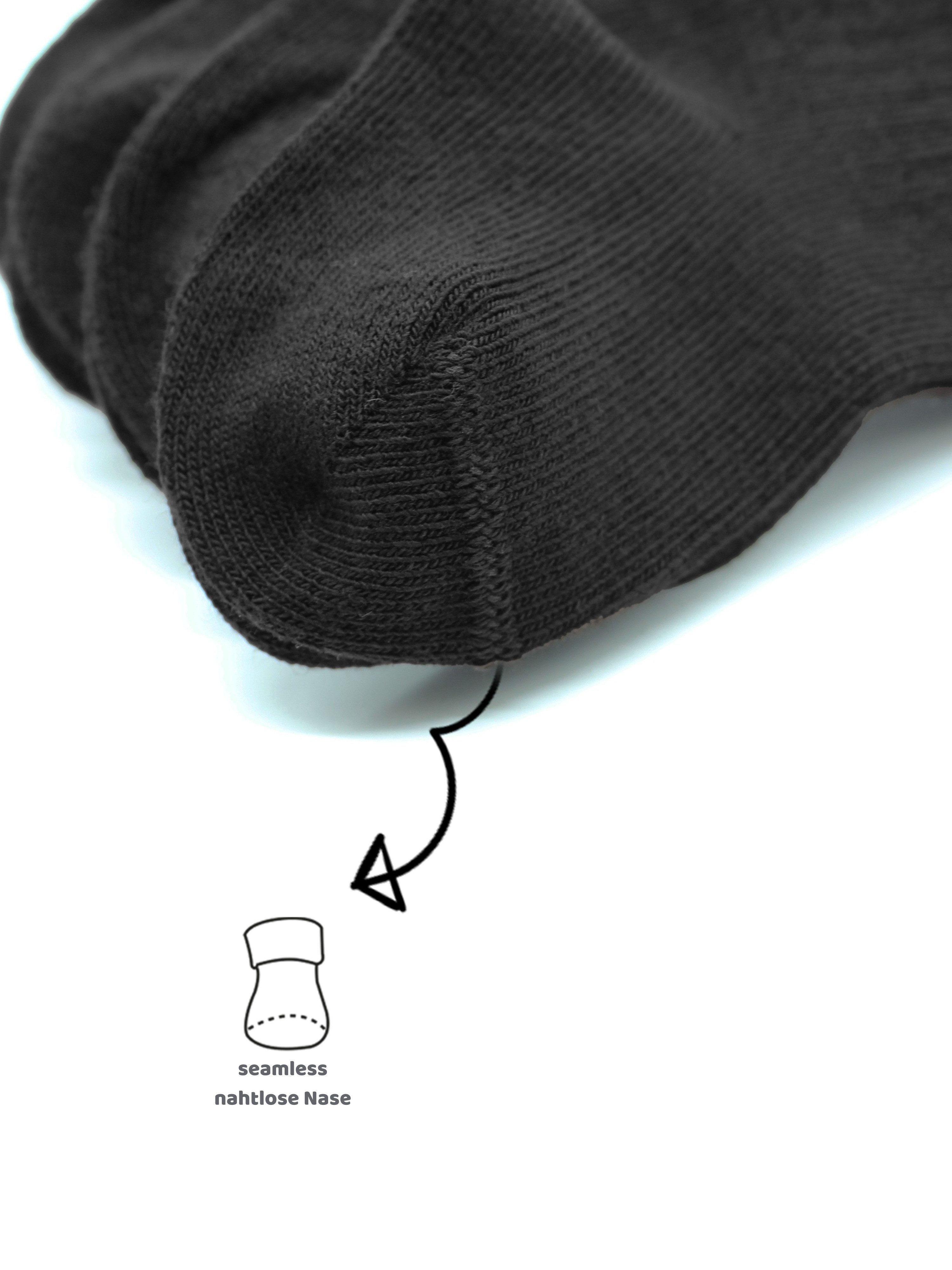 bistyle Socken für Babys Neugeborene Babysocken Jungen Mädchen Kurzsocken (Set, 6-Paar, 6er-Pack) gerippt Bio-Baumwolle GOTS zertifiziert 0-6 Monate bis 2-3 Jahre