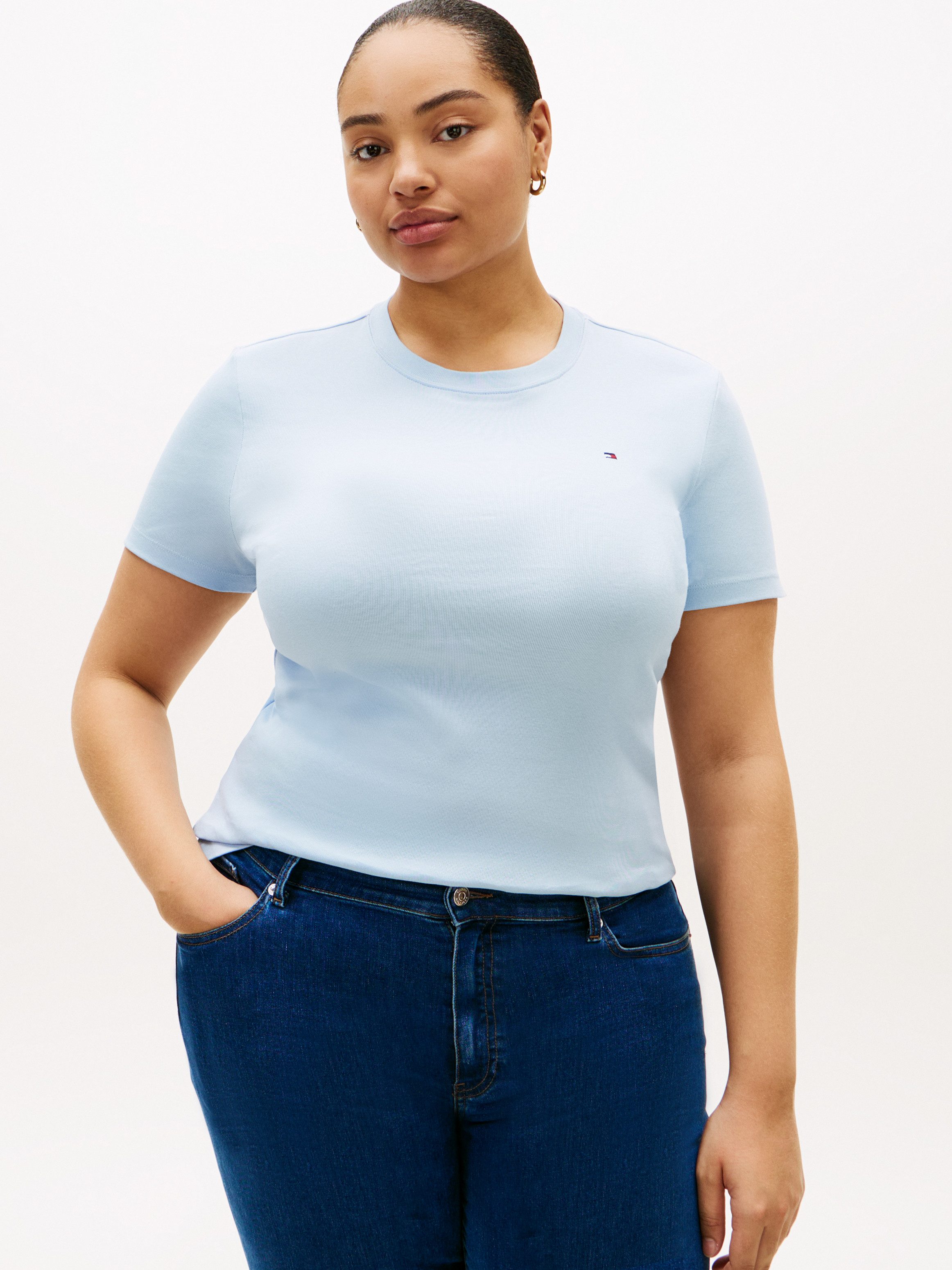 Tommy Hilfiger Curve T-Shirt CRV SLIM CODY C-NK SS in großen Größen