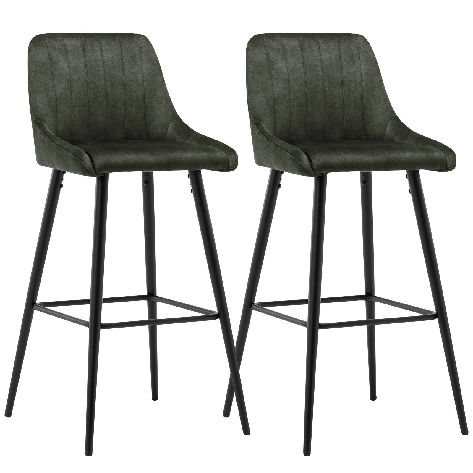 Duhome Barhocker 5162, 2er Set Bezug aus Samtstoff im Vintage Design günstig online kaufen