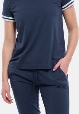 Mey Pyjama Tessie (Set, 2 tlg) Schlafanzug - Atmungsaktiv - Kurzarm-Shirt und lange Hose im Set