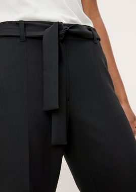 s.Oliver BLACK LABEL Stoffhose Regular: Twillhose mit Bügelfalten