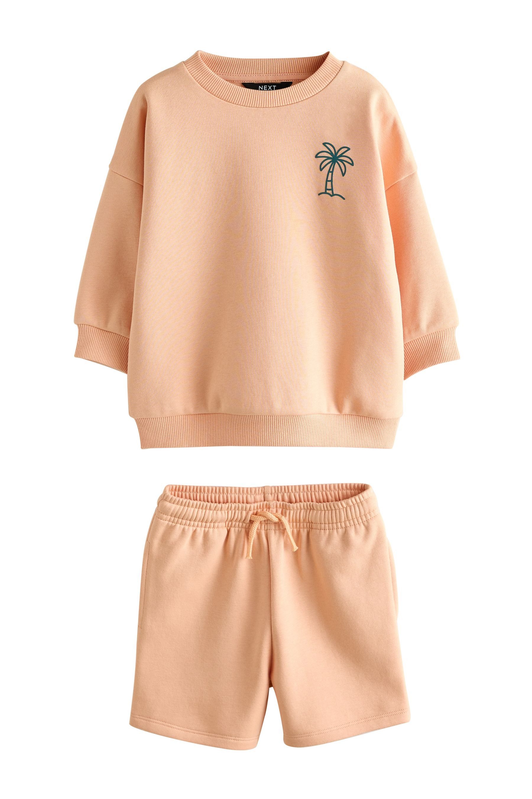 Pullover & Shorts Rundhals-Sweatshirt und Shorts im Set