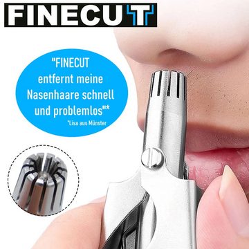 MAVURA Nasenhaartrimmer FINECUT Nasenhaartrimmer Nasenhaarschneider Haar Trimmer, Ohrenhaartrimmer Ohrhaartrimmer Nase Ohr Haartrimmer Edelstahl