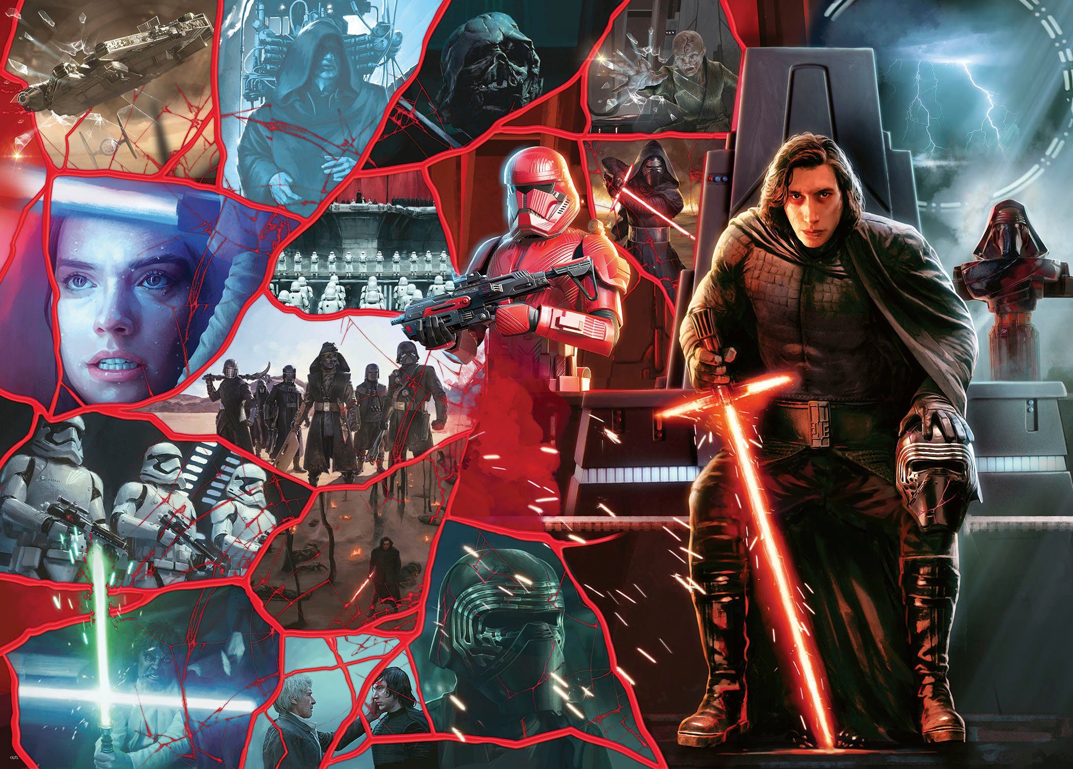Ravensburger Puzzle Star Wars Villainous, Germany Kylo Ren, 1000 in Puzzleteile, Made