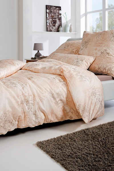 Bettwäsche Gregorio in Gr. 135x200 oder 155x220 cm, Estella, Jersey, 2 teilig, elegante Bettwäsche aus Baumwolle, Bettwäsche mit Reißverschluss