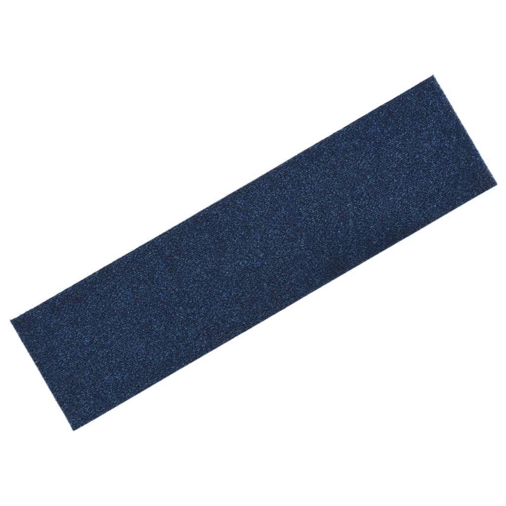 Stufenmatte Selbstklebende Treppenmatten cm mm Rechteckig Höhe: 15 Blau, Stk vidaXL, 20 76x20