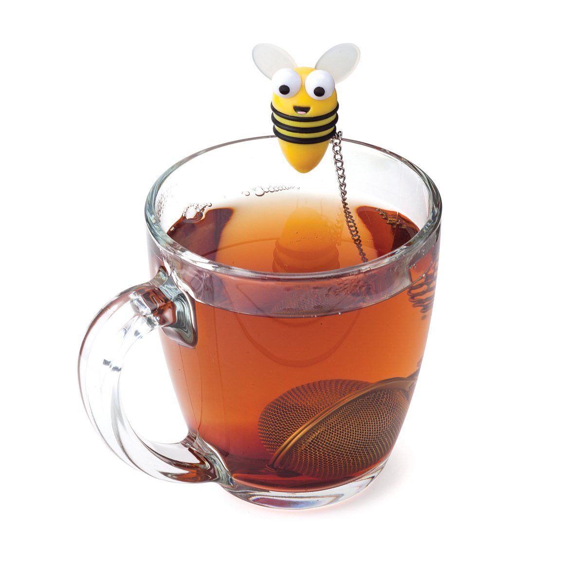Joie Teeglas Tee-Ei Biene, Kunststoff (lebensmittelsicher), Edelstahl