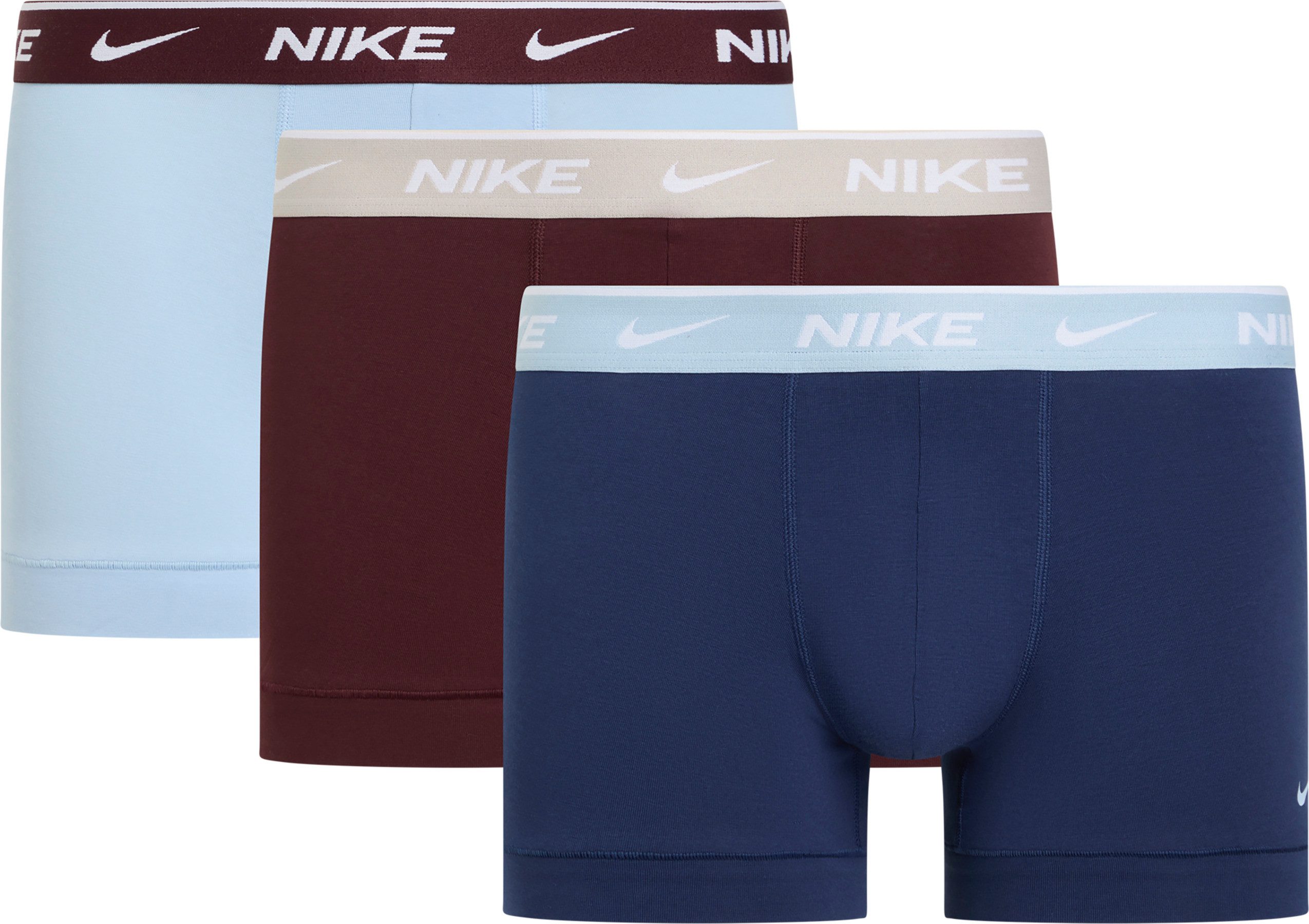 Nike Underwear Trunk TRUNK 3PK (Packung, 3-St., 3er) mit Logo-Elastikbund