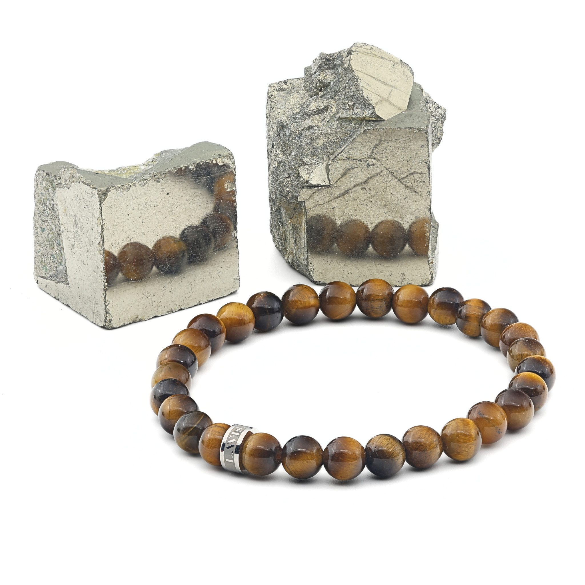 LAVISA Armband Armband 6mm Echte Edelstein Perlen, Kristalle, Heilsteine, O günstig online kaufen