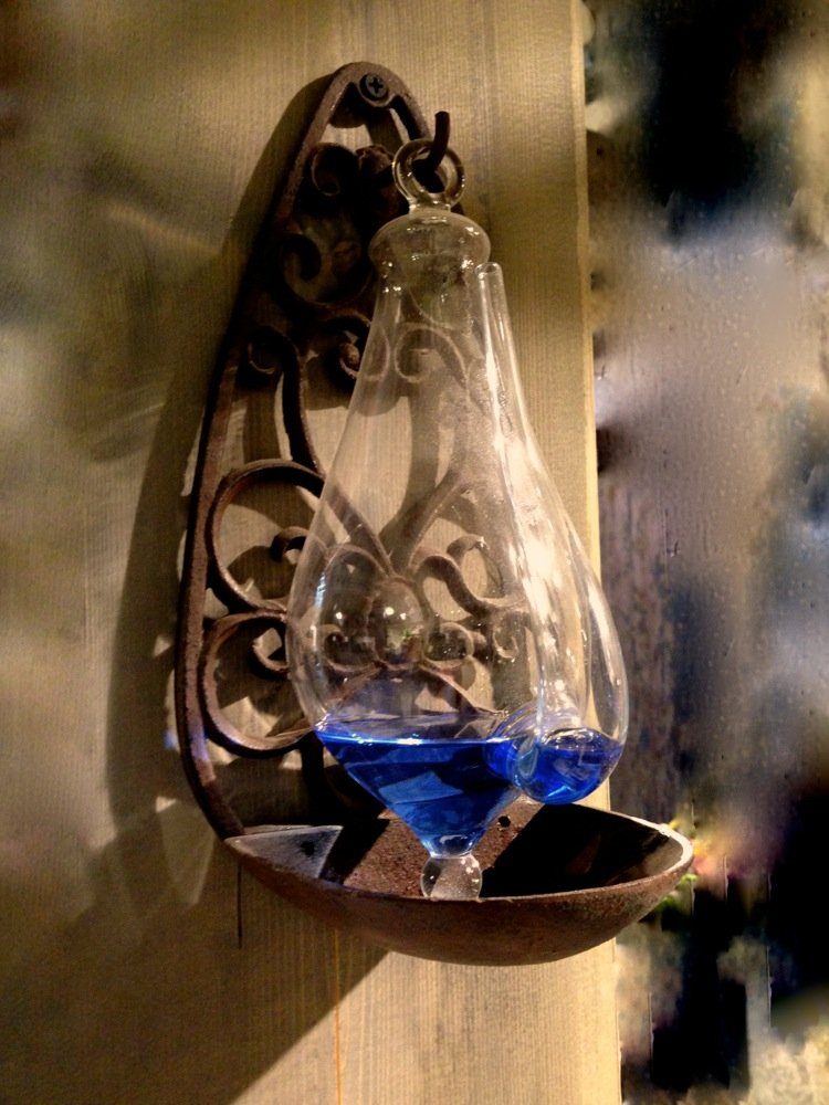 Antikas Windspiel Glasbarometer-Wand, Außen-Barometer, Luftdruck-Messgerät