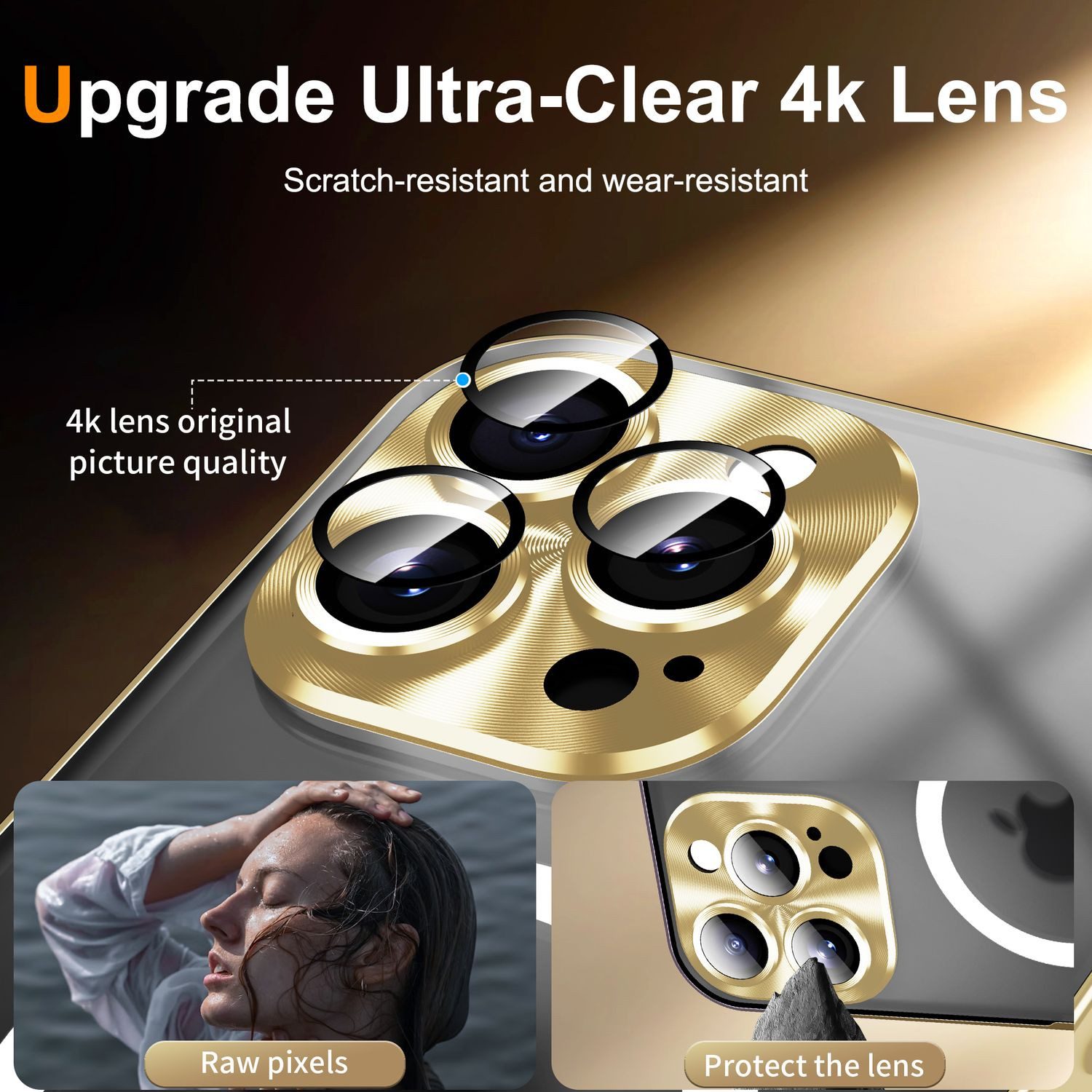 Wigento Handyhülle Für Apple iPhone 16 Pro Max Magsafe Metall Schutz Design Hülle Silber, MagSafe-kompatibel, elegantes Design, umfassender Schutz