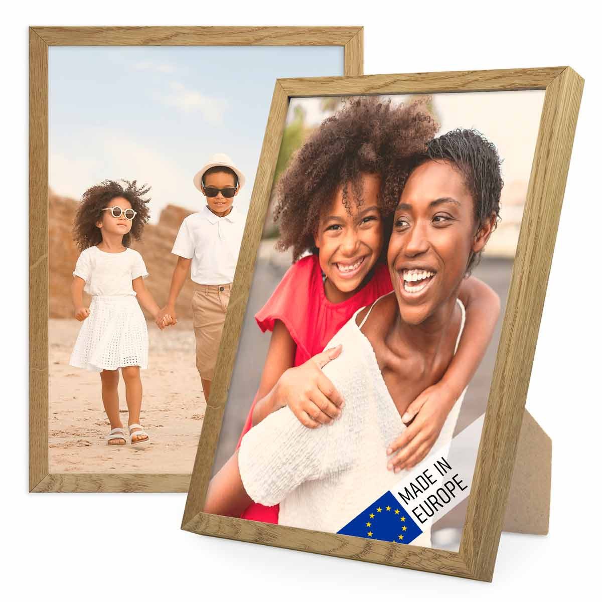 PHOTOLINI Bilderrahmen 2er Set Massivholz-Rahmen Modern günstig online kaufen