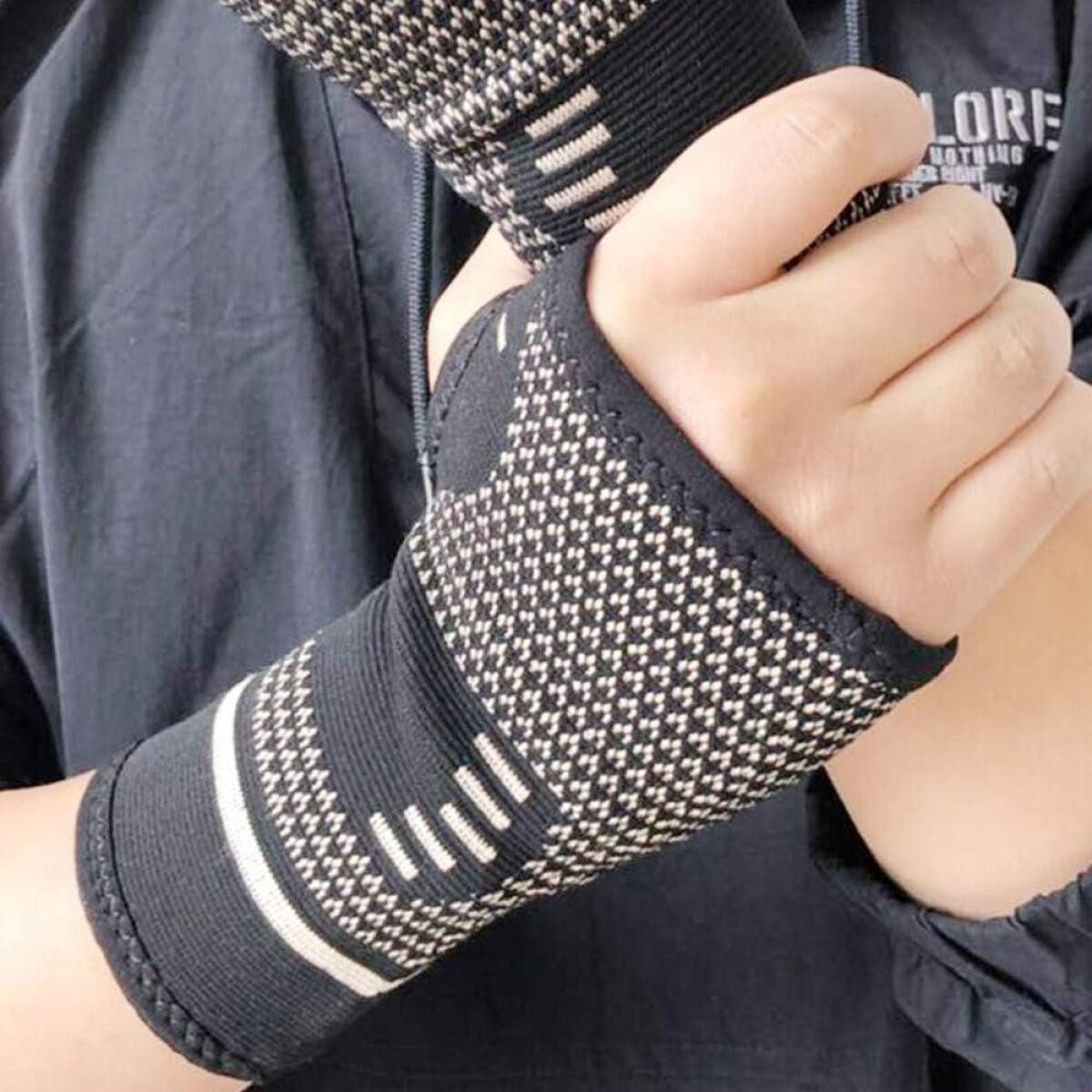 FELIXLEO Armbandage Handgelenk Bandage Schiene Copper Sport Fitness Krafttraining (2-tlg)