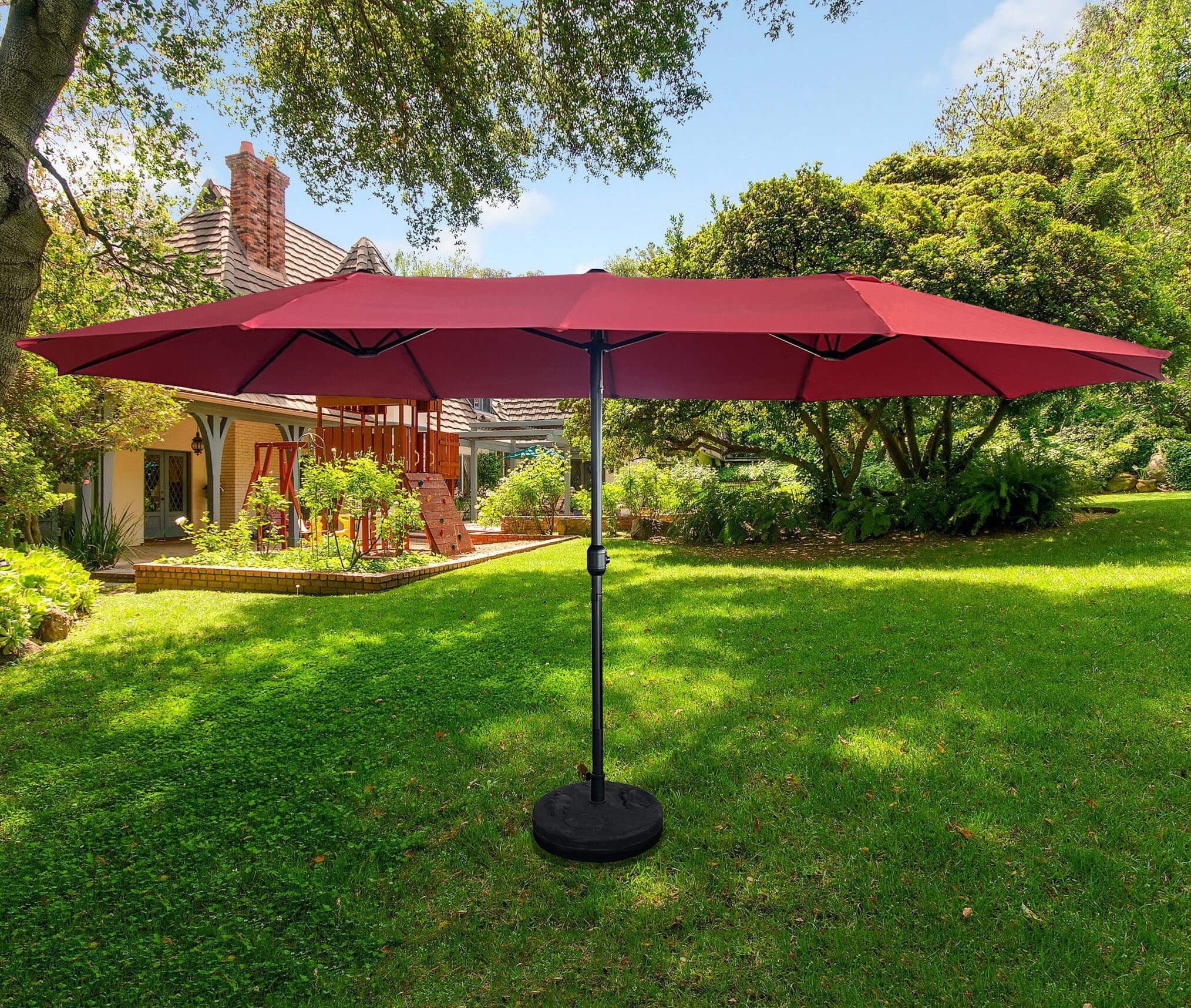 Raumhirsch Furniture Sonnensegel Ampelschirm, Gartenschirm mit UV-Schutz, Sonnenschirm, (pflegeleicht & langlebig), (verschiedene Farben - Maße: 460x270cm)