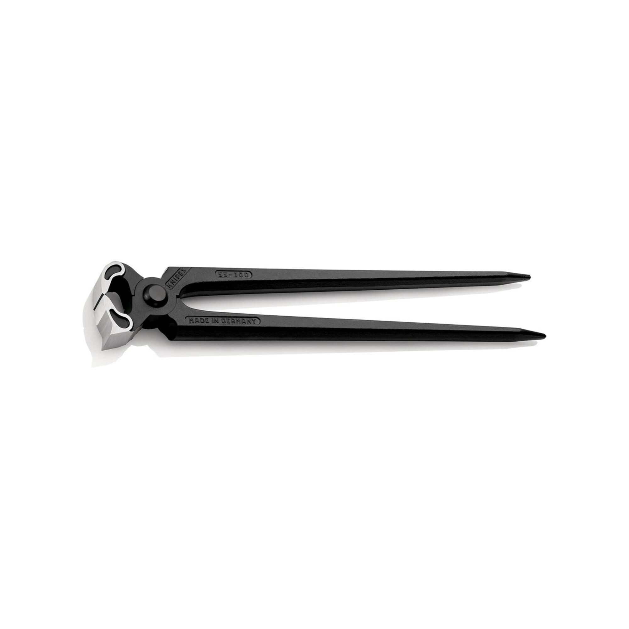 Knipex Spitzzange KNIPEX 55 00 300 Hufbeschlagzange (Karosserieabreißzange) schwarz atra