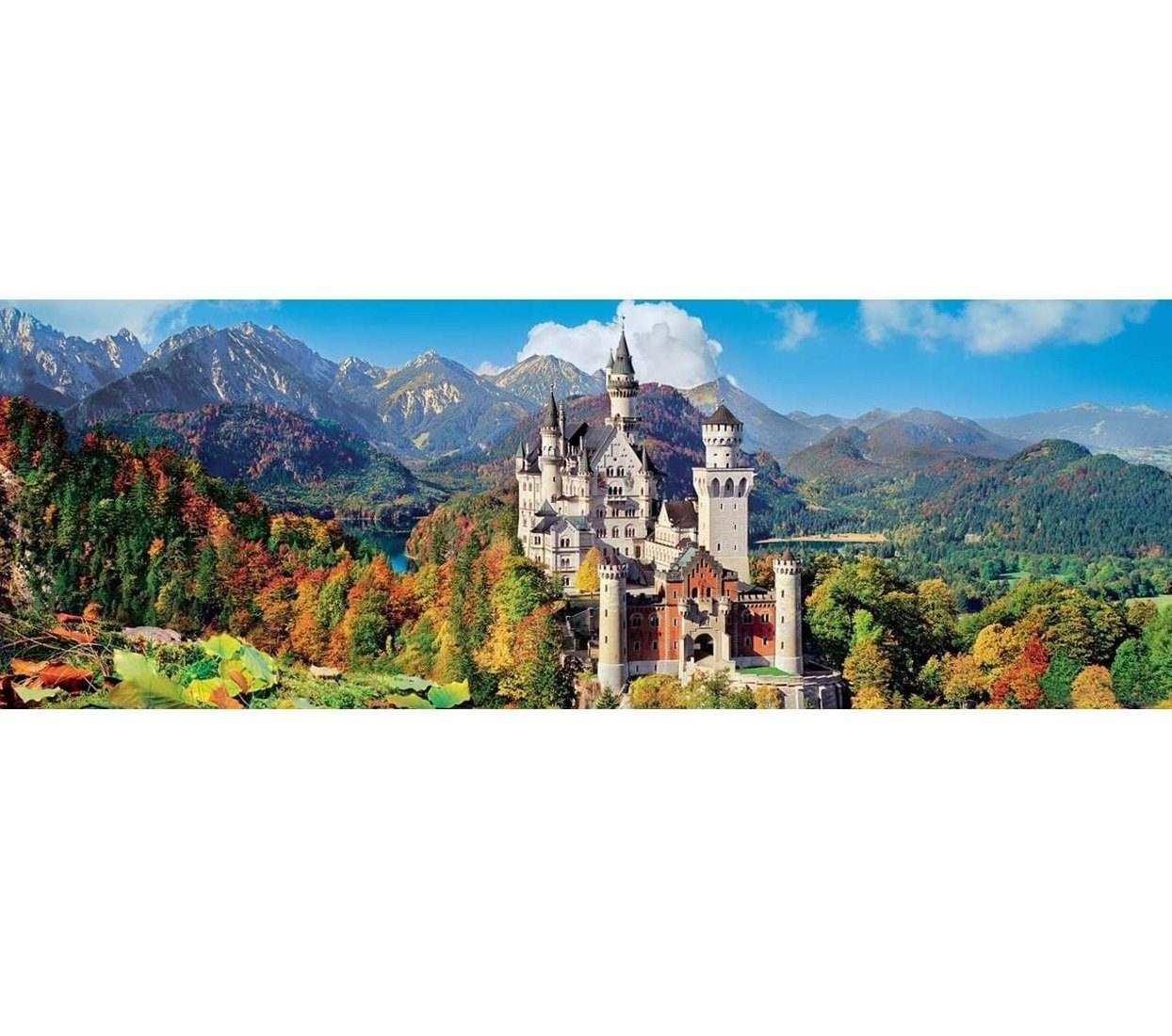 1000 Neuschwanstein Teile, Puzzleteile 1000 Clementoni Panorama, - Clementoni® Puzzle