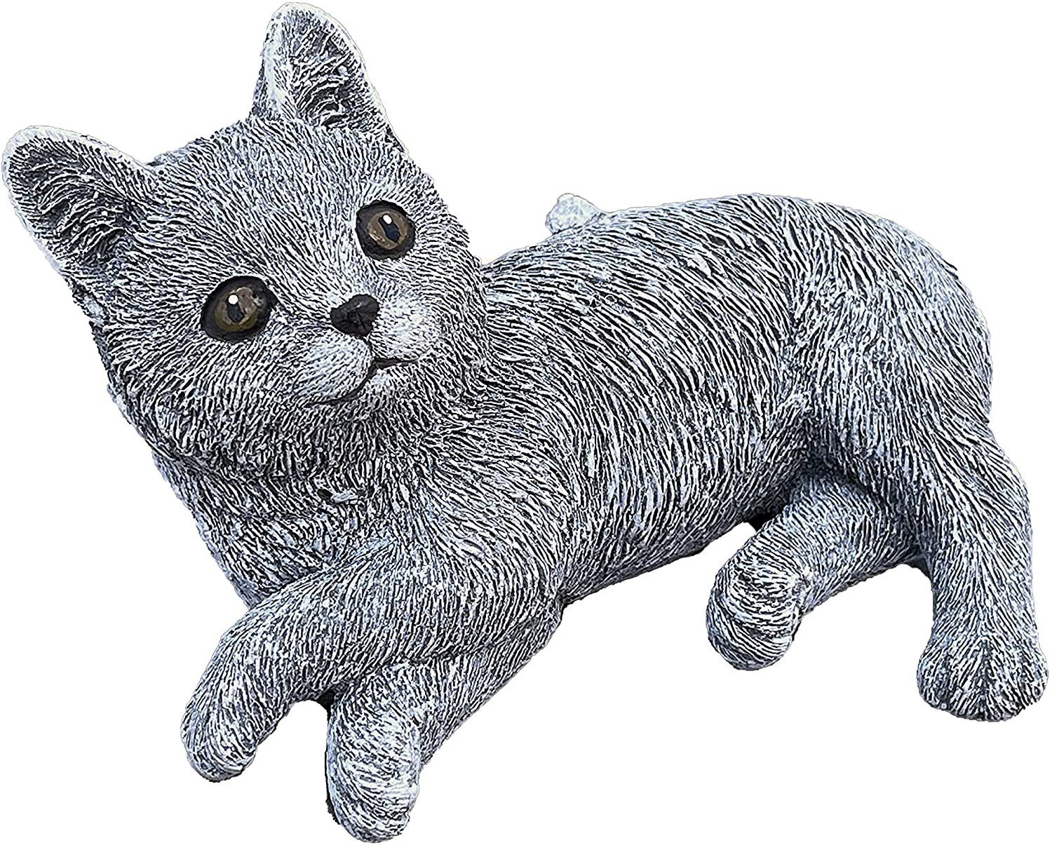 Stone and Style Gartenfigur Frostfeste Steinfigur kleine Katze Angelina