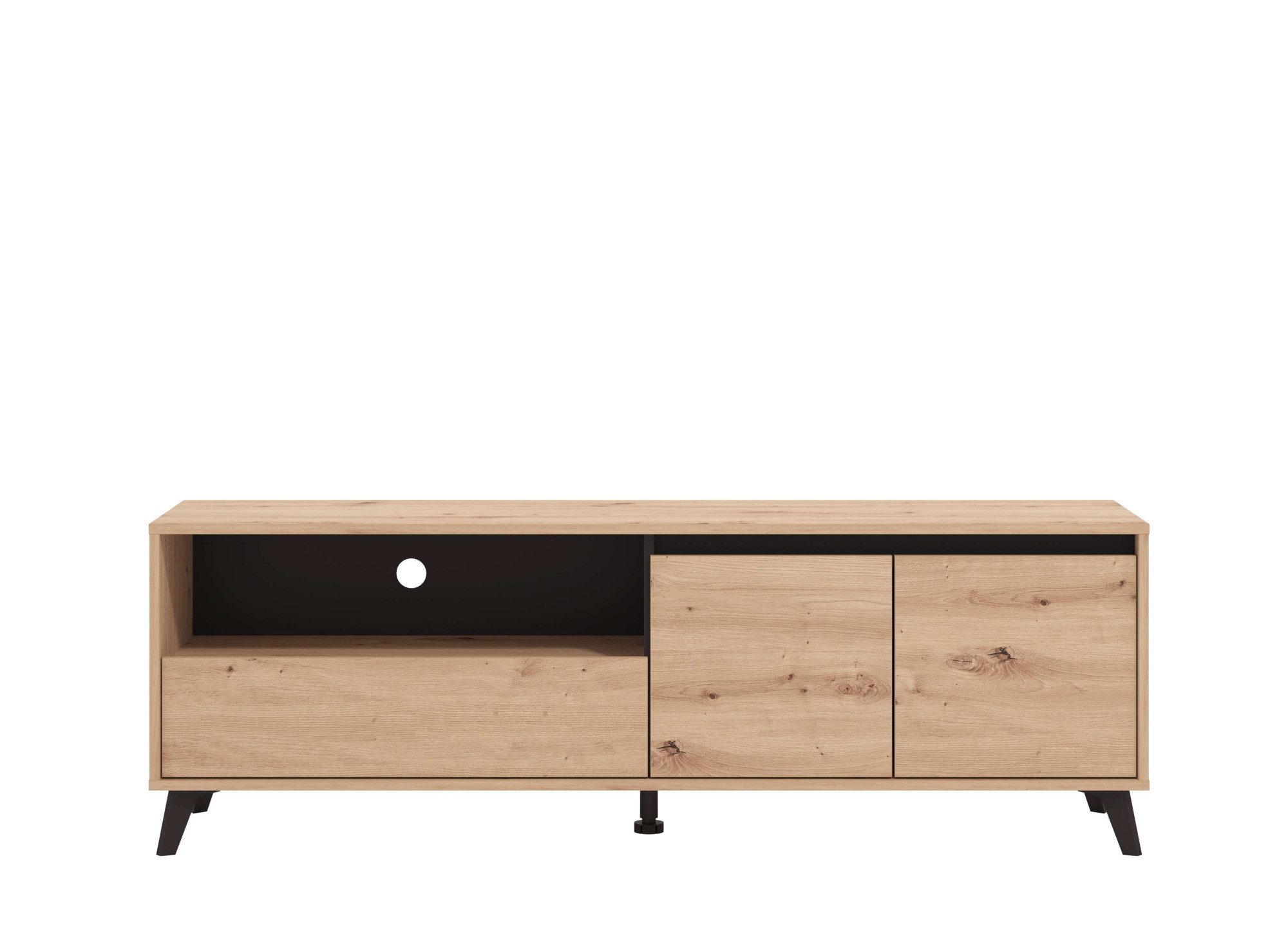 Home affaire TV-Board Stirling, TV-Kommode, TV-Board, TV-Schrank, Breite 158,5 cm, in 2 Farbausführungen, 2 Türen, mit Schublade