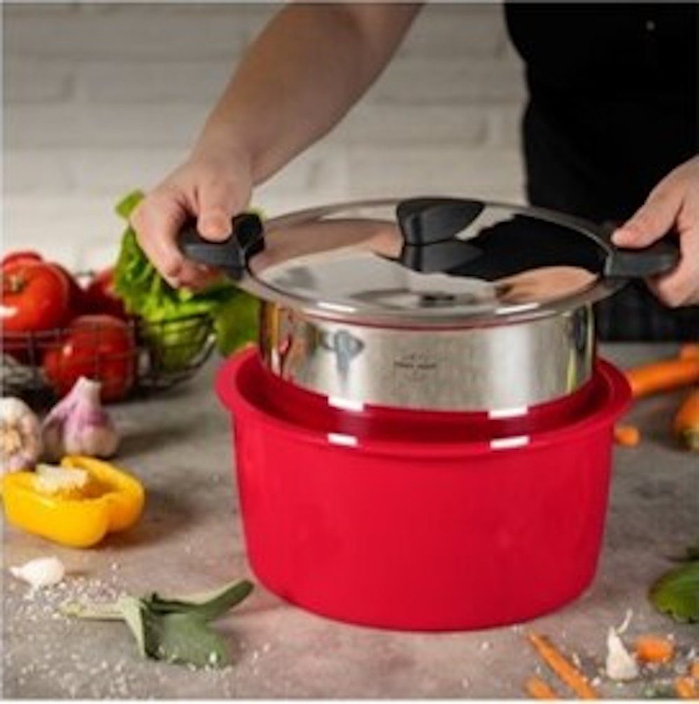 KUHN RIKON Kochtopf Kuhn Rikon HOTPAN Servier Kasserolle 2,0 L/Ø 18 cm in Ocean Green