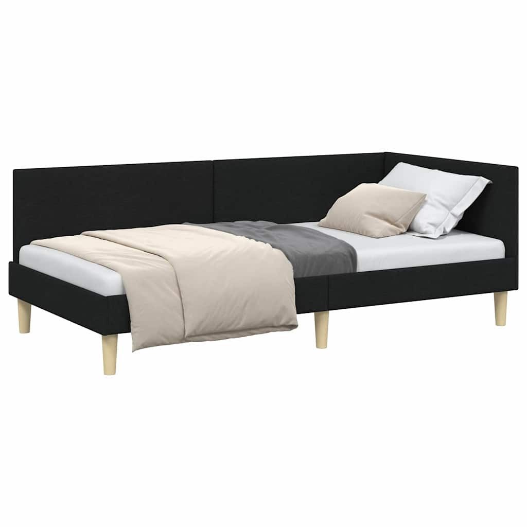 vidaXL Bett Eckbettgestell Schwarz 80 x günstig online kaufen
