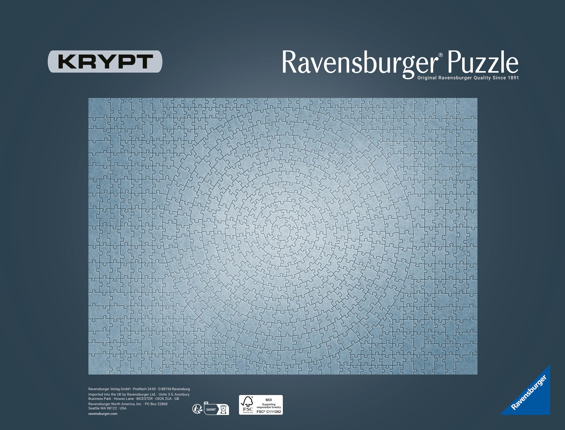 Ravensburger Puzzle Krypt silber, 654 Puzzleteile, günstig online kaufen