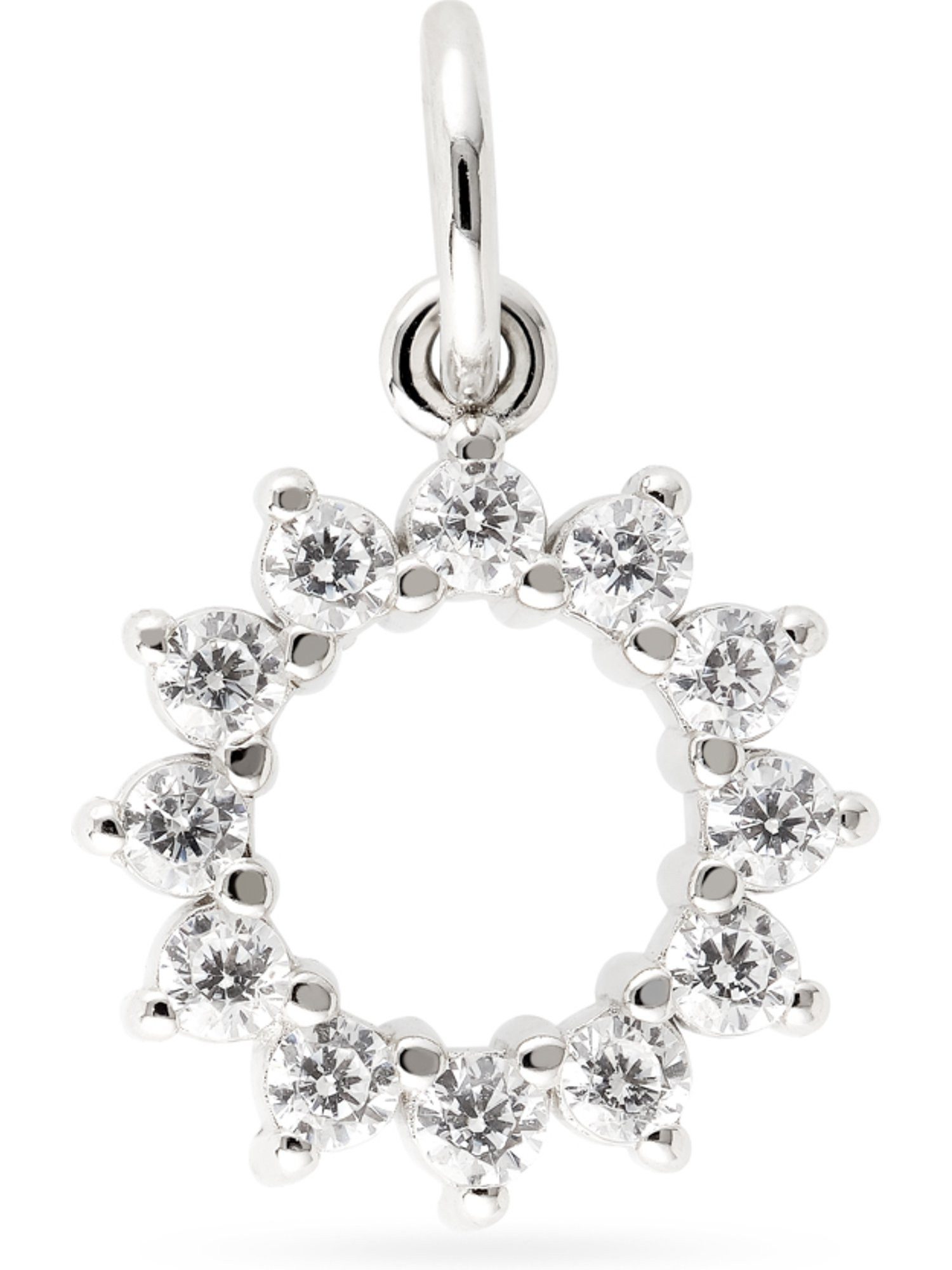 FAVS Kettenanhänger FAVS Damen-Charm 925er Silber Zirkonia