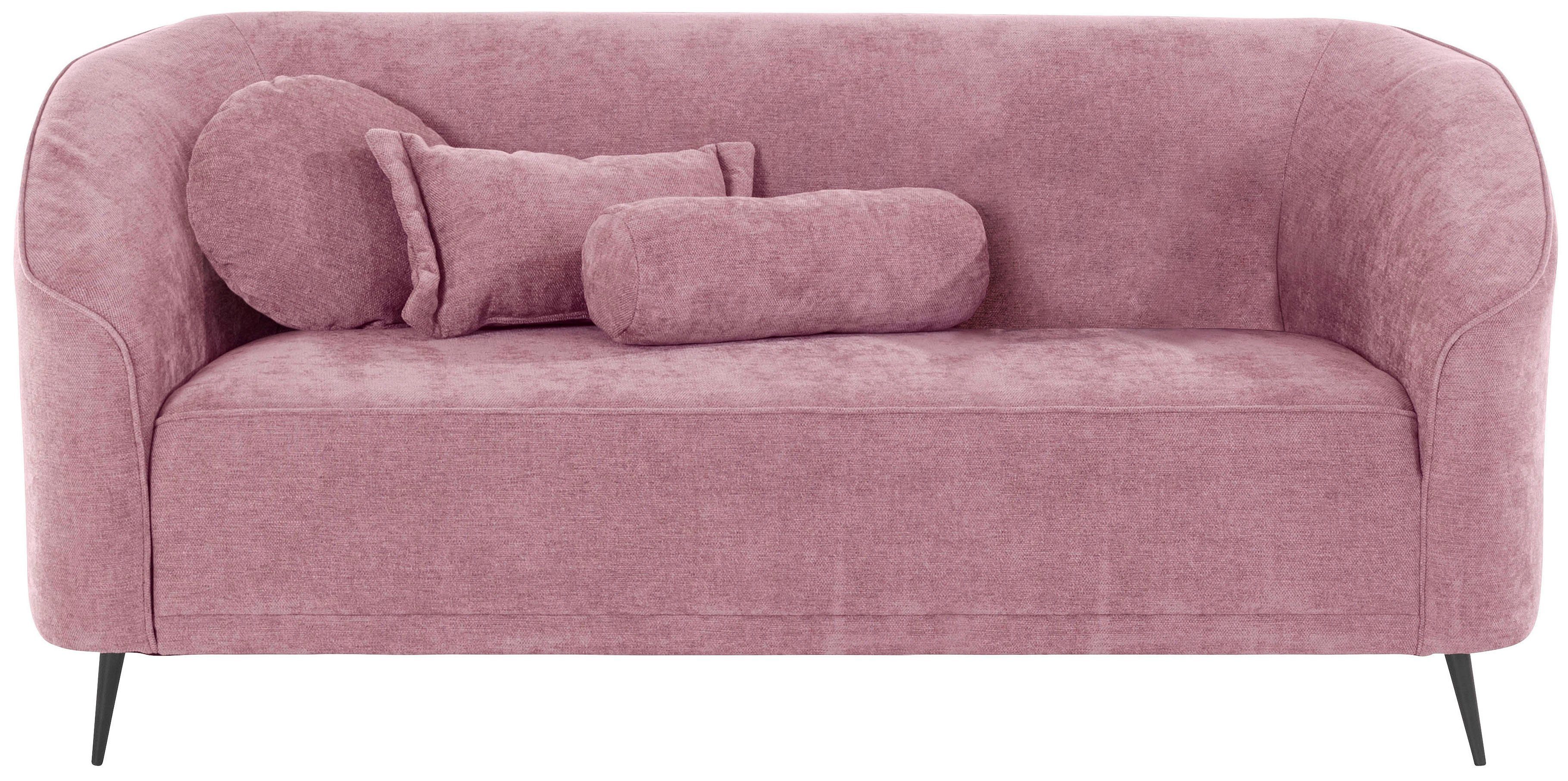 Home affaire 2-Sitzer Ashly, in 3 Bezugsvarianten, Bouclé, Samtoptik und Struktur weich.