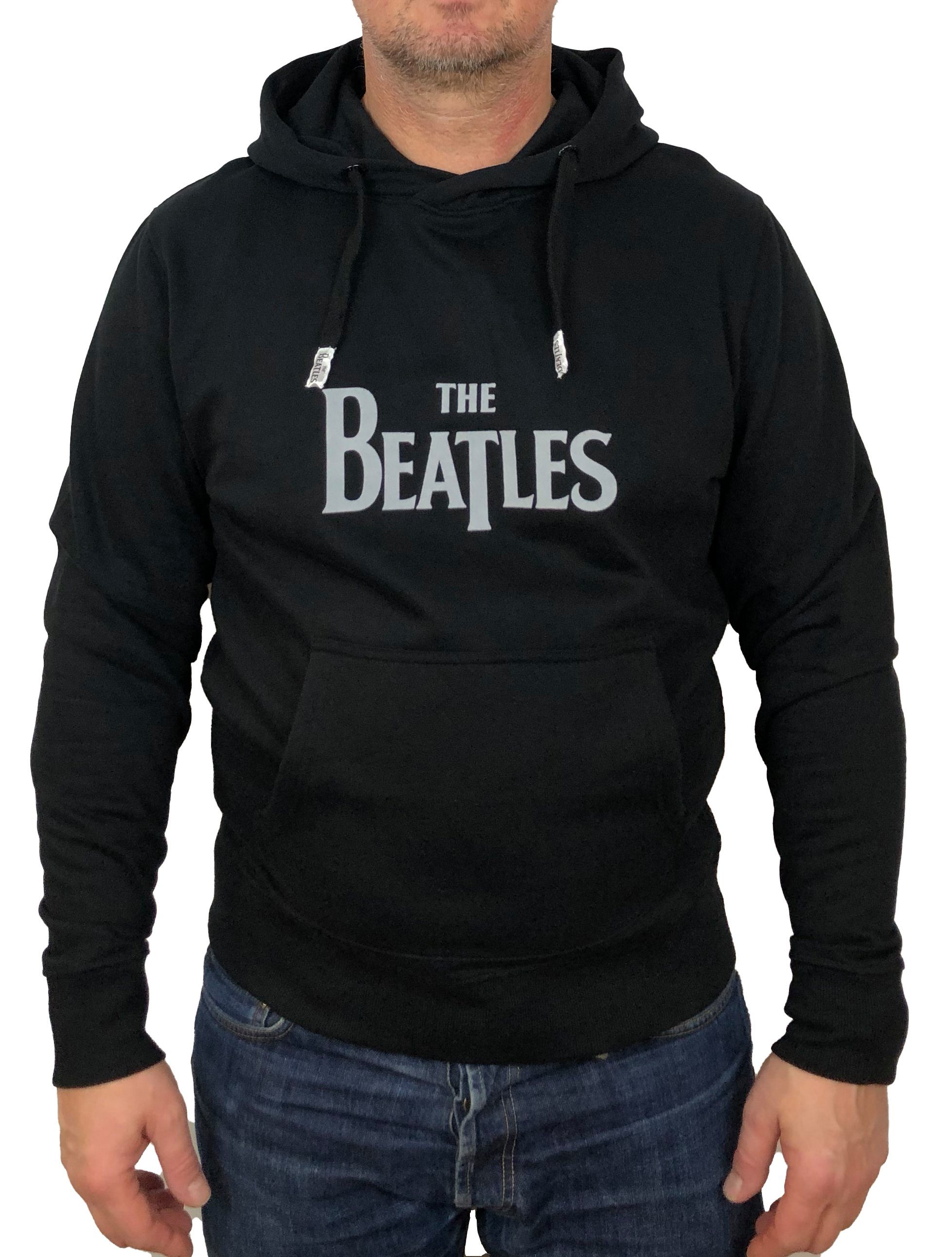 Herren Beatles, (Stück, 1-tlg., "Logo", Stück) The mit Gots Frontprint Kapuzensweatshirt Beatles Hoodie,