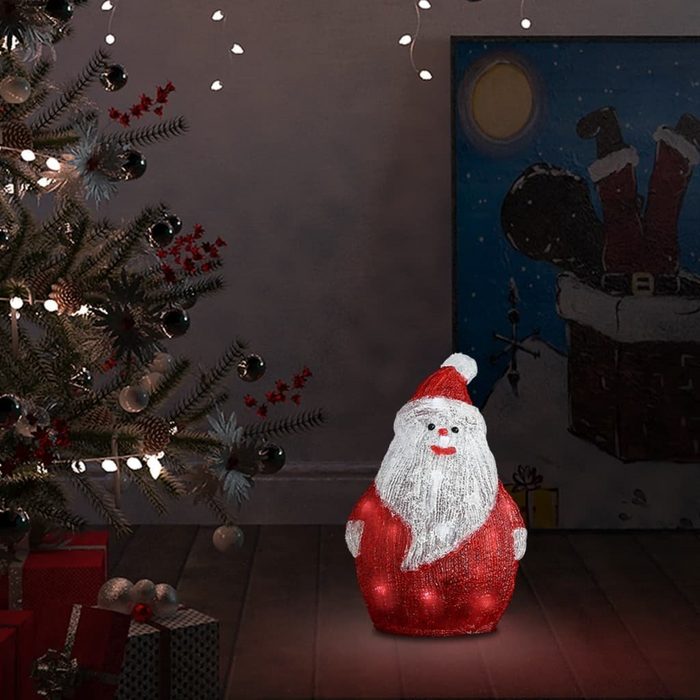 vidaXL Christbaumschmuck LED-Weihnachtsmann Acryl Indoor und Outdoor 28 cm (1-tlg)