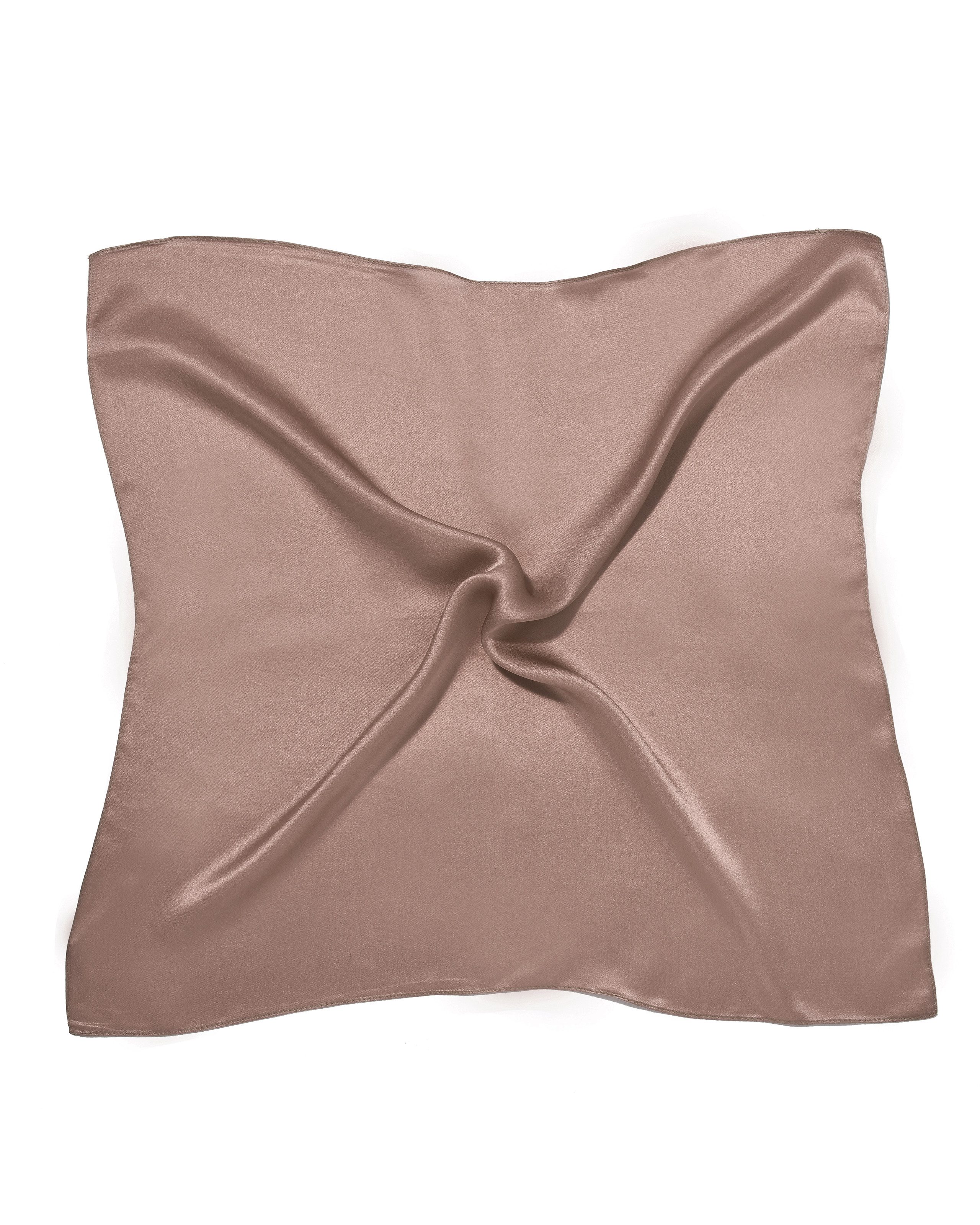 MayTree Seidentuch quadratisch einfarbig 53x53cm Nickituch, Bandana-Schal, (Stück), 100% Seide