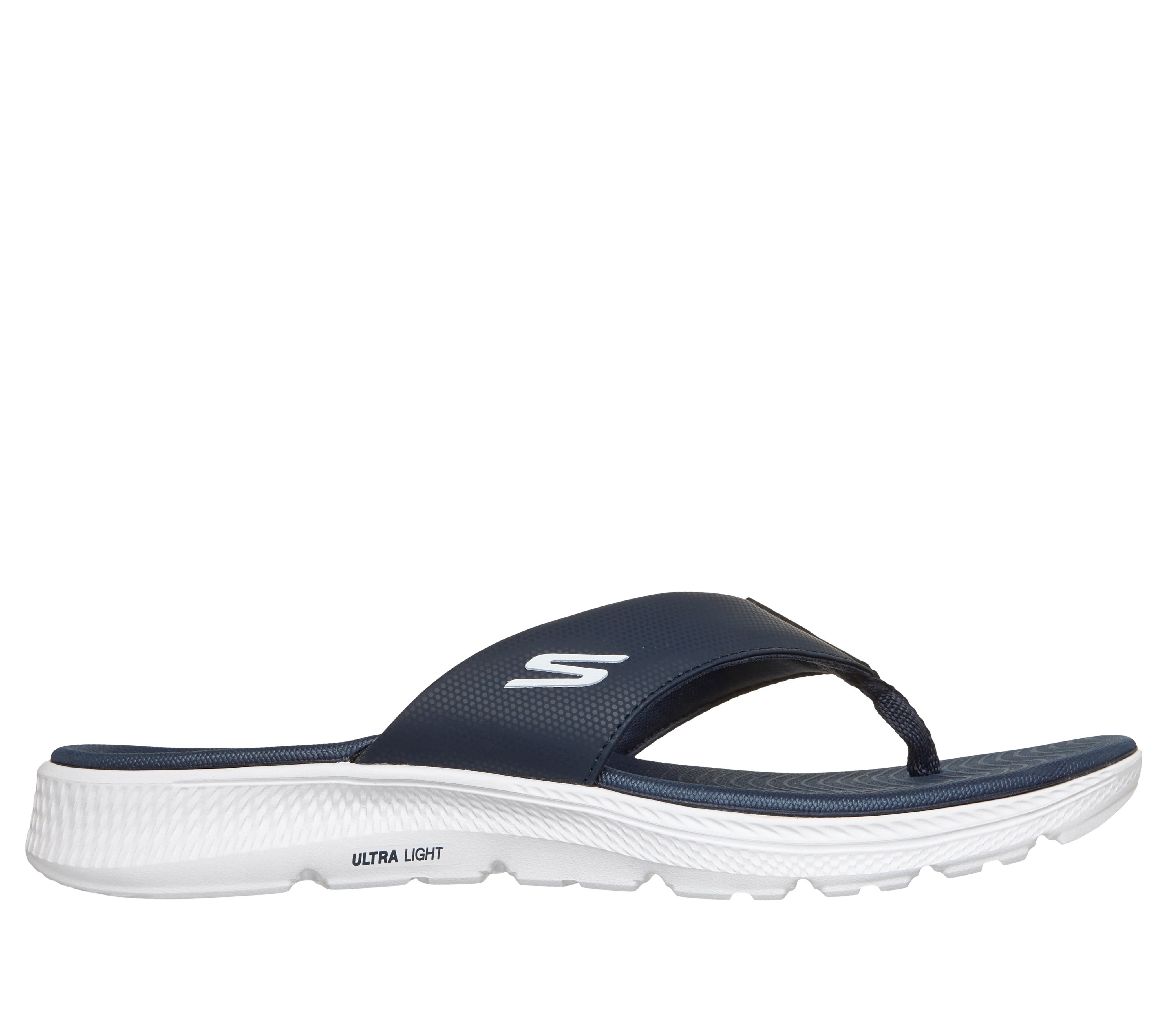 Skechers GO CONSISTENT SANDAL 2.0 CANTON Zehentrenner Badeschuh, Sommerschuh, Flat mit Goga Mat Fußbett