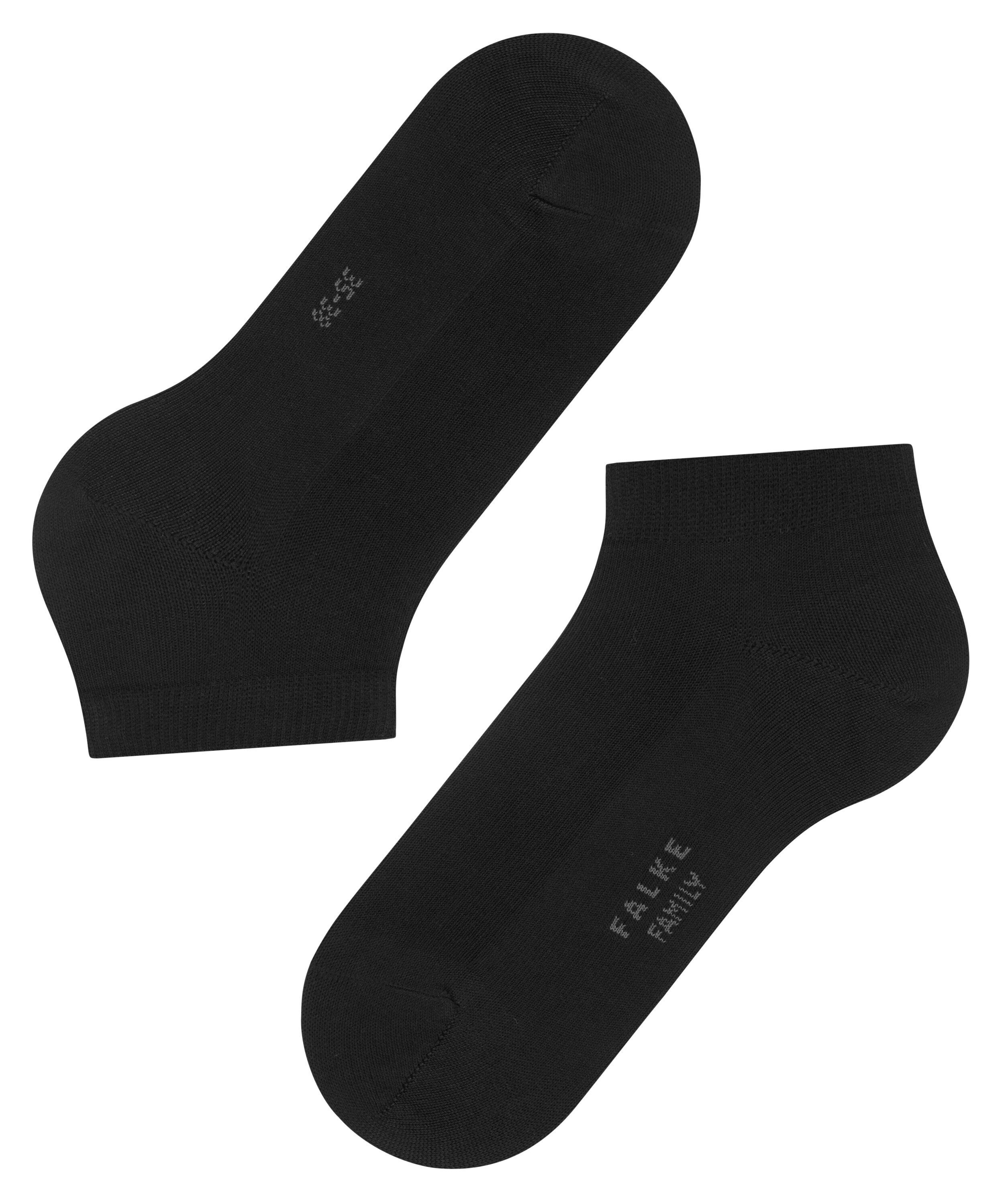 FALKE Sneakersocken Family nachhaltiger (3009) mit (1-Paar) black Baumwolle
