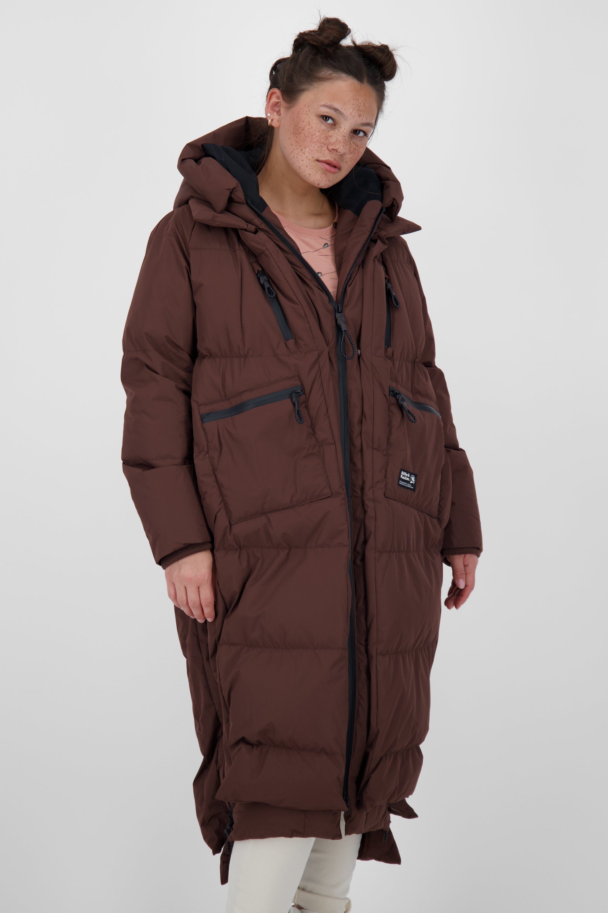 Sehr willkommen Alife & Kickin Winterjacke Damen Jacke Coat gefütterte RihannaAK Winterjacke, A puce