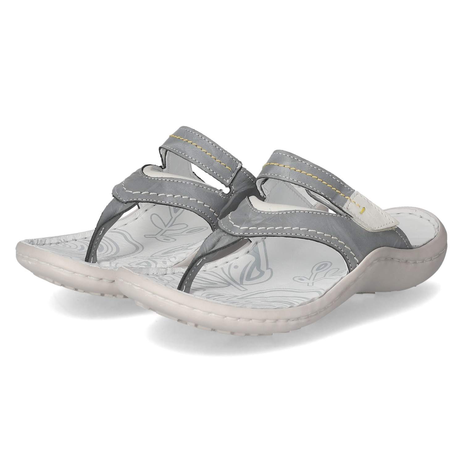 KRISBUT Krisbut 7097-3 Damen Glattleder blau Pantolette