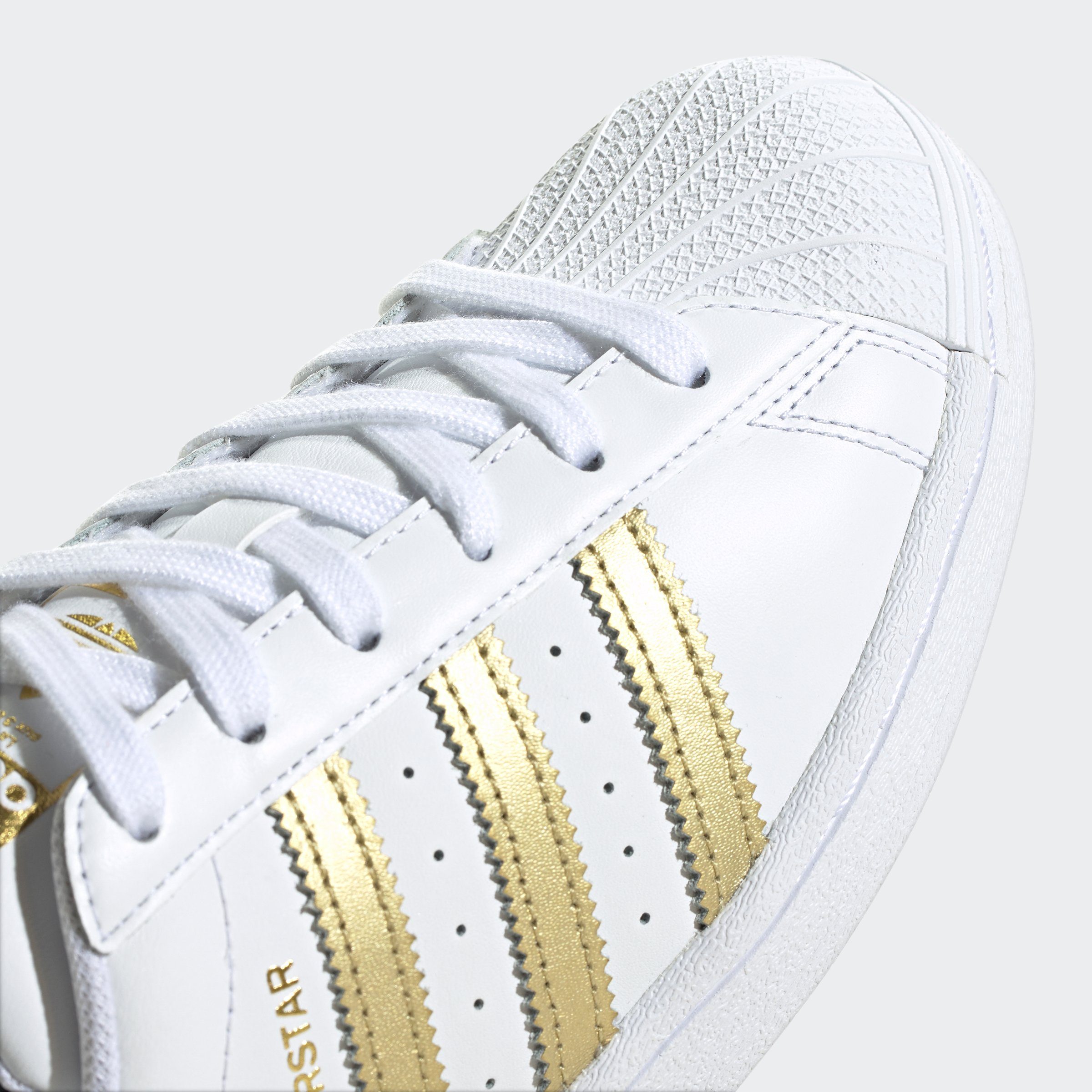 adidas Originals SUPERSTAR Cloud / Gold White Cloud White Sneaker Metallic 