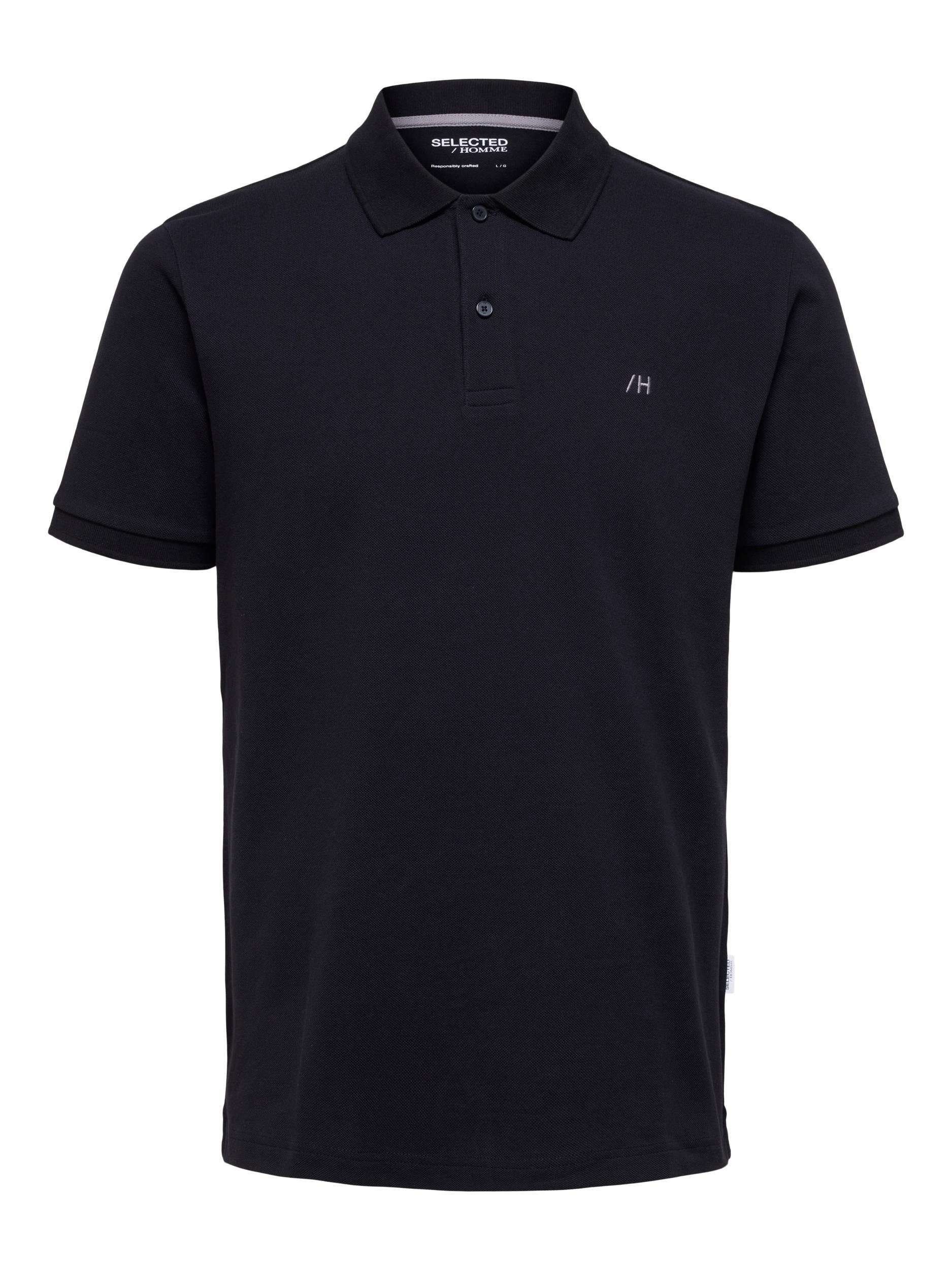 POLO HOMME black NOOS SELECTED SLHDANTE SS Poloshirt