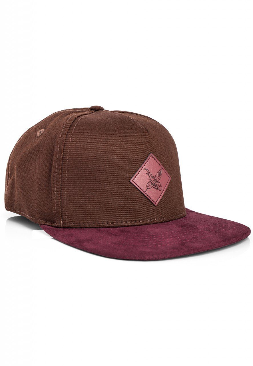 Snapback Blackskies Cap Braun-Burgundy Vila Cap Snapback - Port