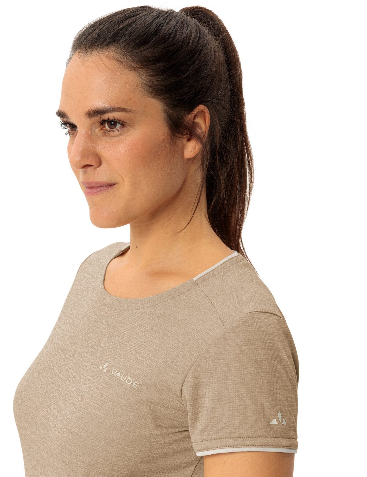 VAUDE Funktionsshirt WOMEN'S ESSENTIAL T-SHIRT Slim fit Passform, Kurzarm, für Trekking und Wandern