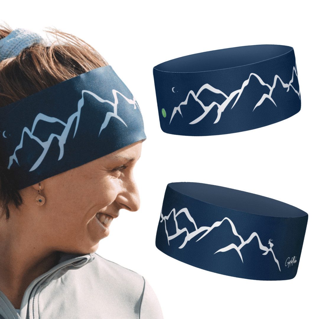 Gipfelgaudi Stirnband Outdoor Stirnband Atmungsaktiv & rutschfest, Ideal für Sport, Outdoor angenehmes und weiches Material für 100% Tragekomfort, elastisch