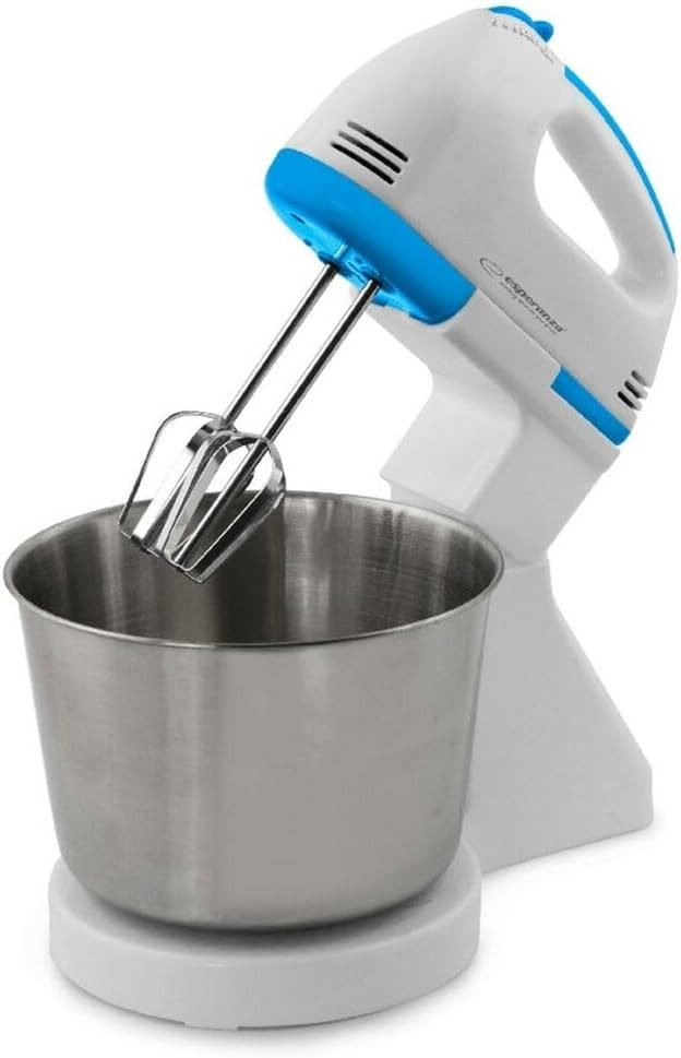 Esperanza Handmixer Mixer mit Schüssel mit 7 Geschwindigkeitsstufen, 150,00 W, 7 Stufen & Kneten, Schlagen, Rühren