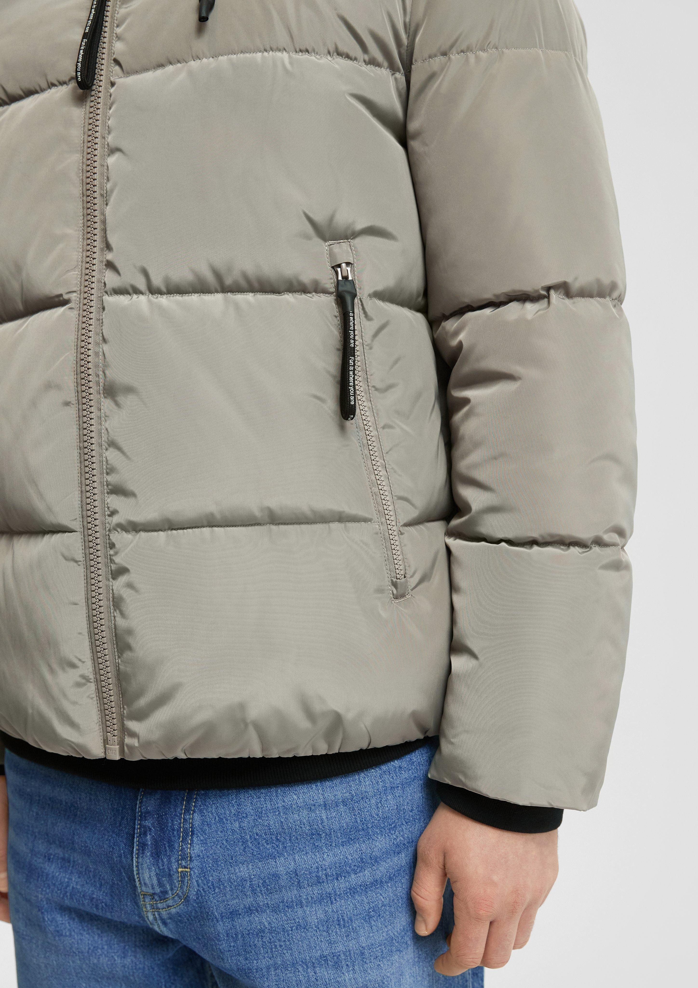 QS Allwetterjacke Sportive Pufferjacke mit Reißverschlusstaschen günstig online kaufen