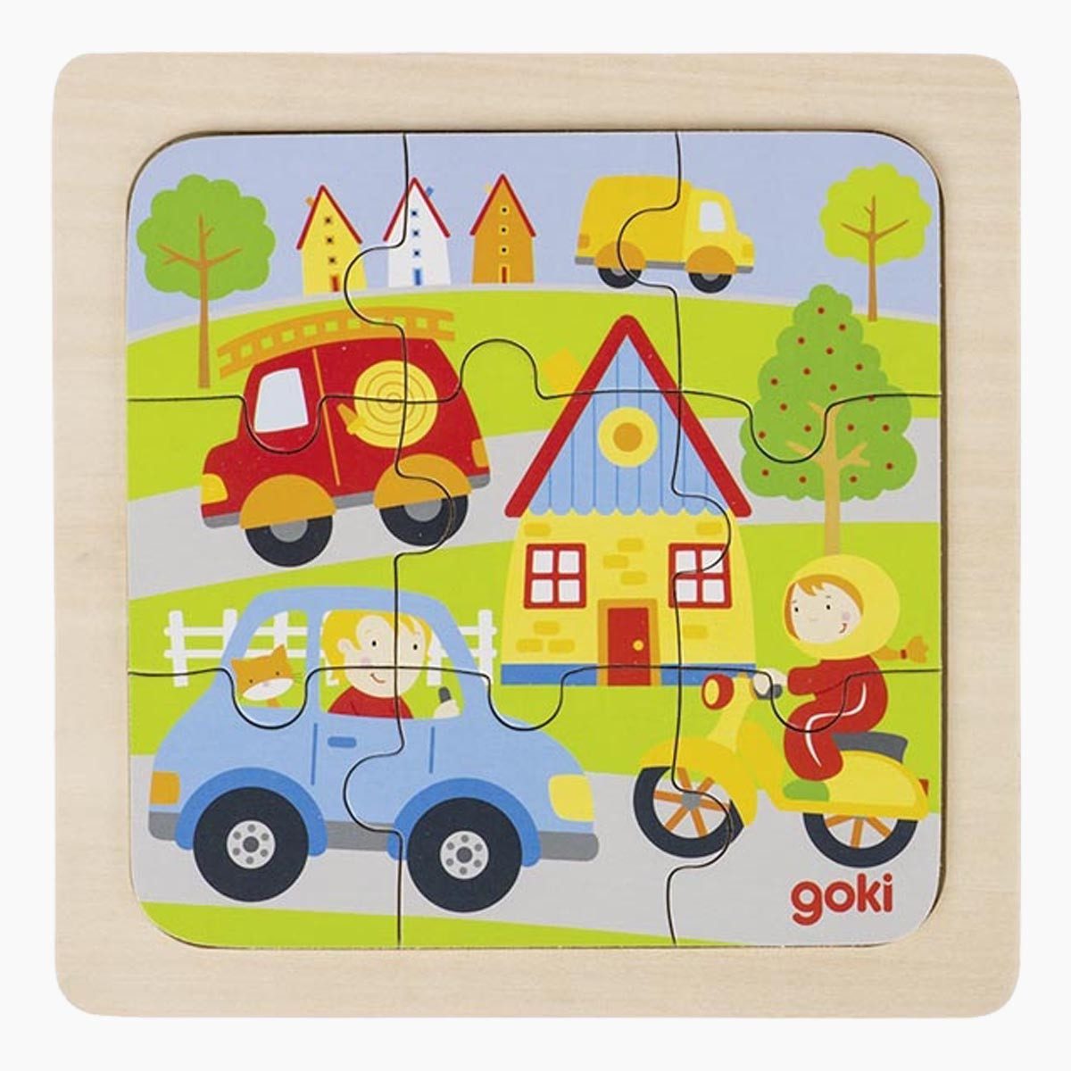 goki Steckpuzzle Einlegepuzzle Bauernhof, Unterwasserwelt 4er günstig online kaufen