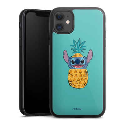 DeinDesign Handyhülle Disney Lilo & Stitch Ananas Stitch Pineapple, Apple iPhone 11 Gallery Case Glas Hülle Schutzhülle 9H Gehärtetes Glas