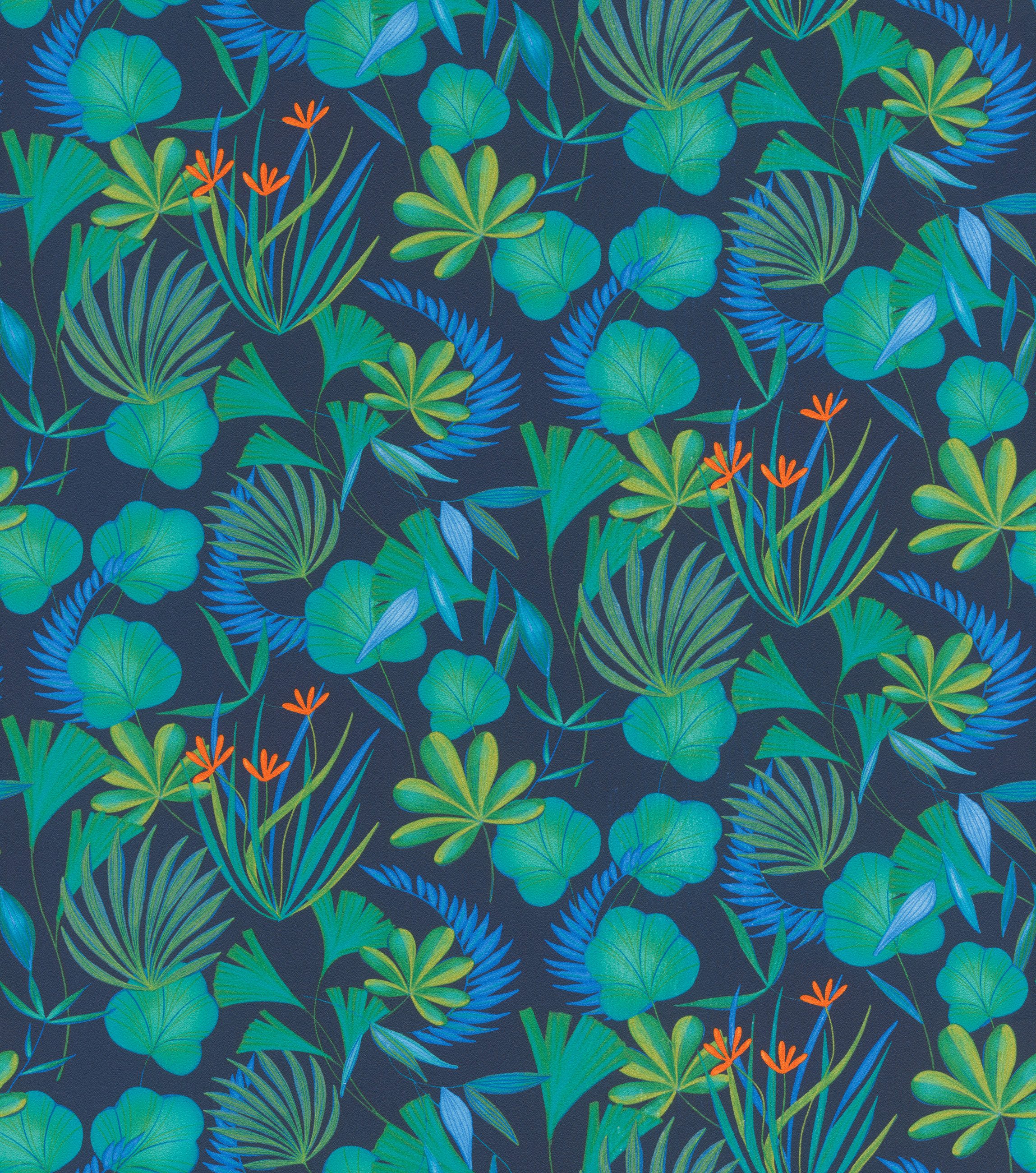 Rasch Vliestapete, Pflanzen, (1 St)