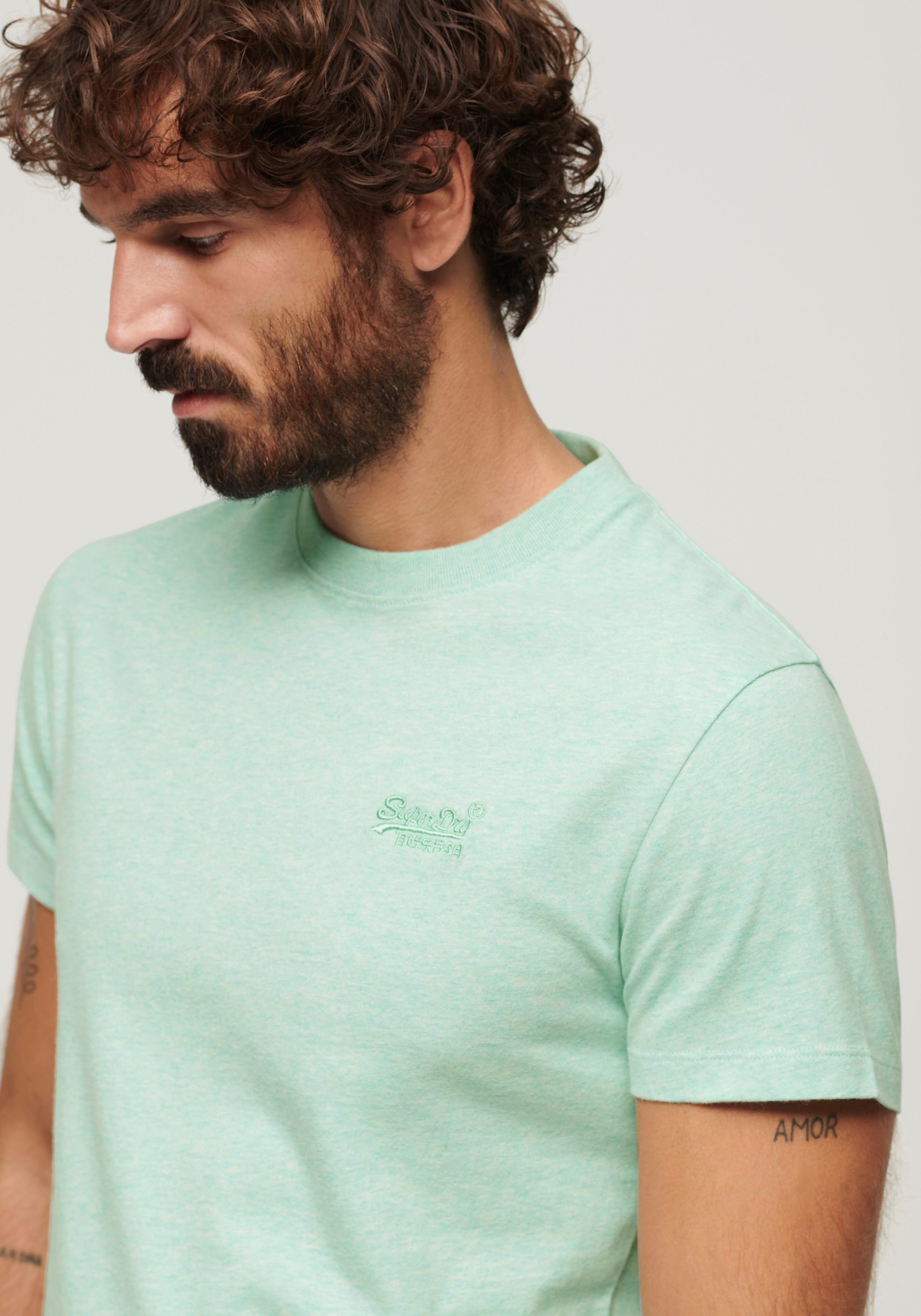 Superdry Rundhalsshirt "ESSENTIAL LOGO EMB TEE" günstig online kaufen