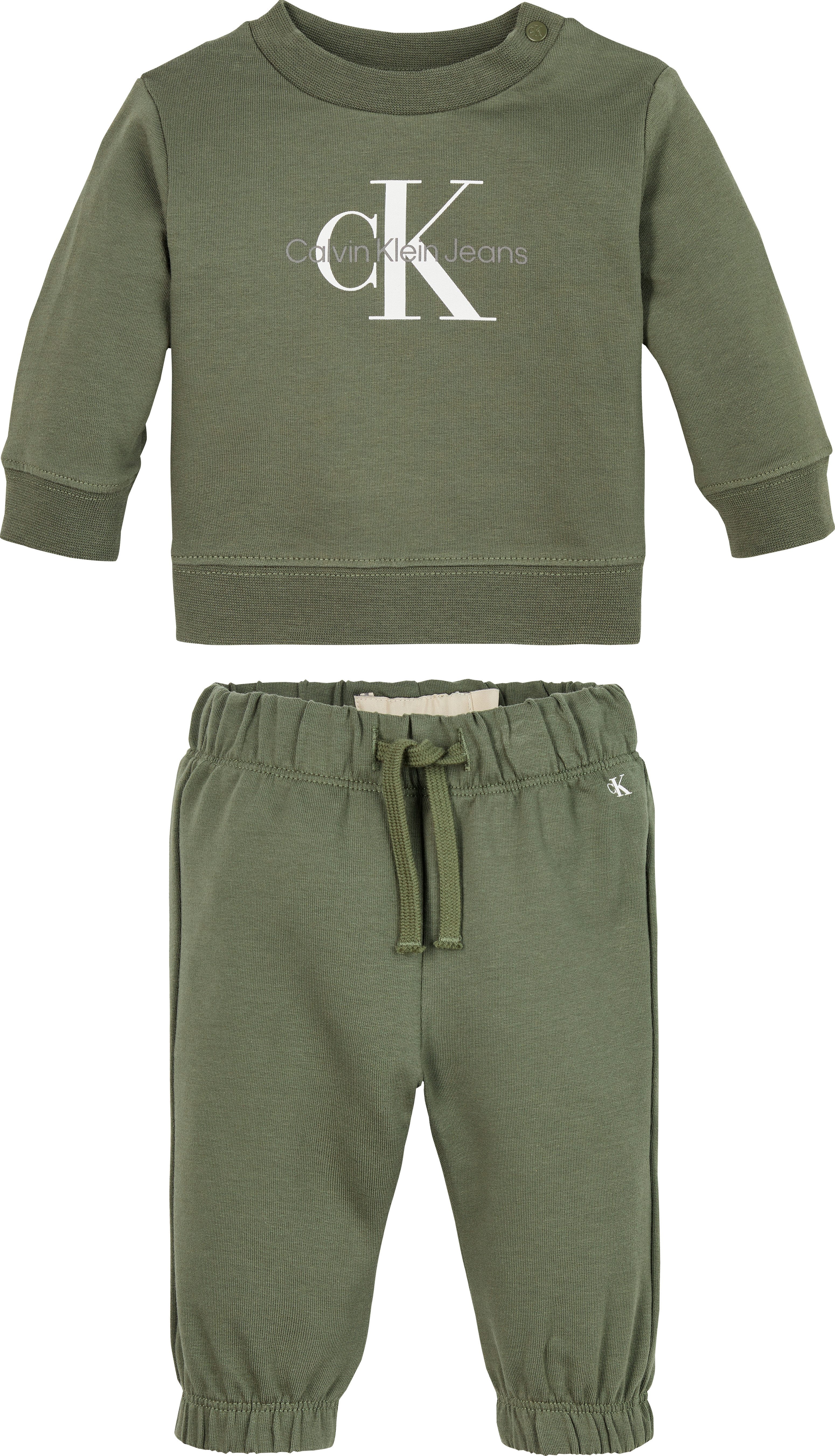 Calvin Klein Jeans Shirt & Hose MONOGRAM CN SWEATSHIRT SET (Set, 2-tlg) für Babys bis 2 Jahre